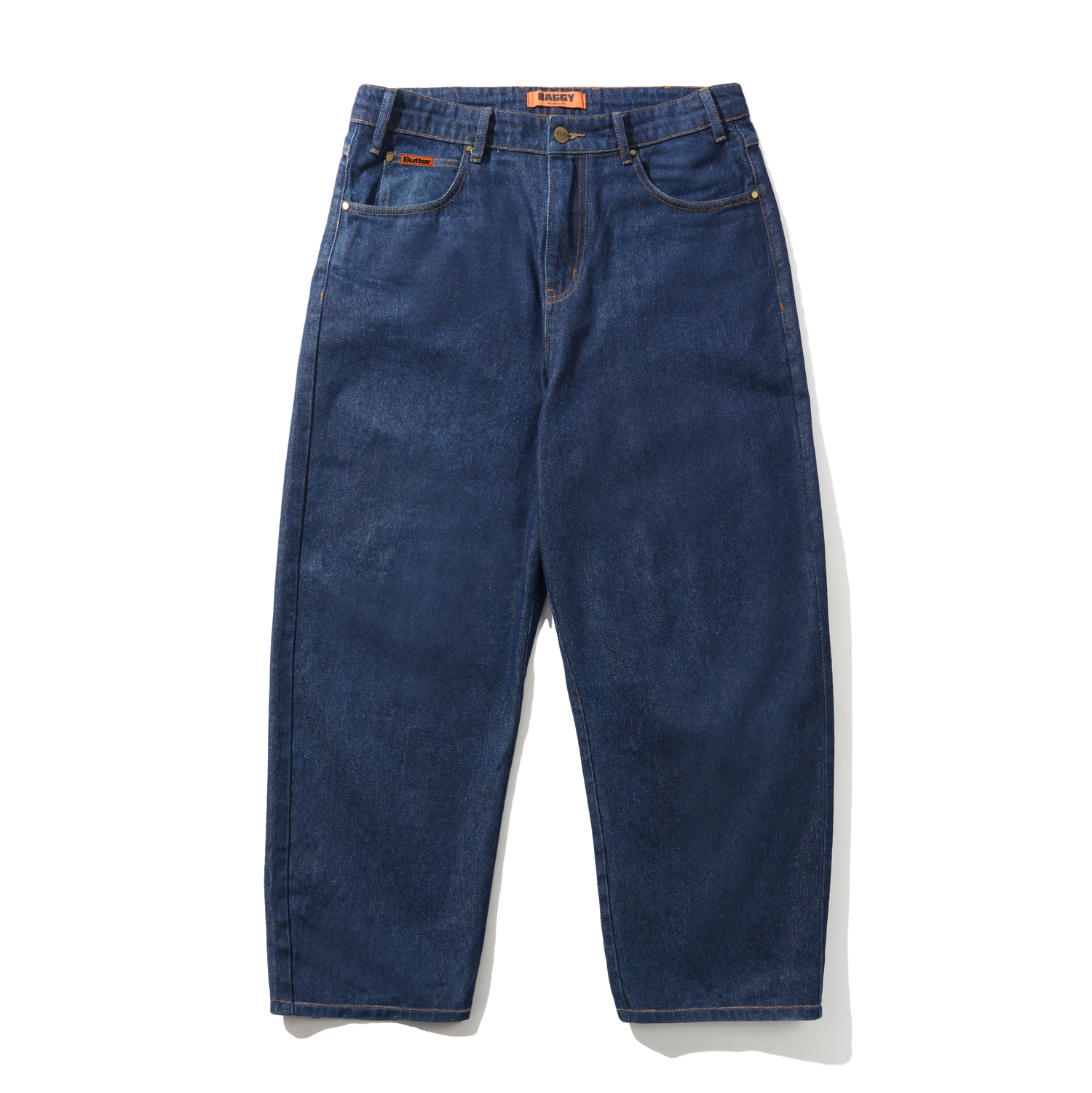 Baggy Denim Jeans, Dark Indigo