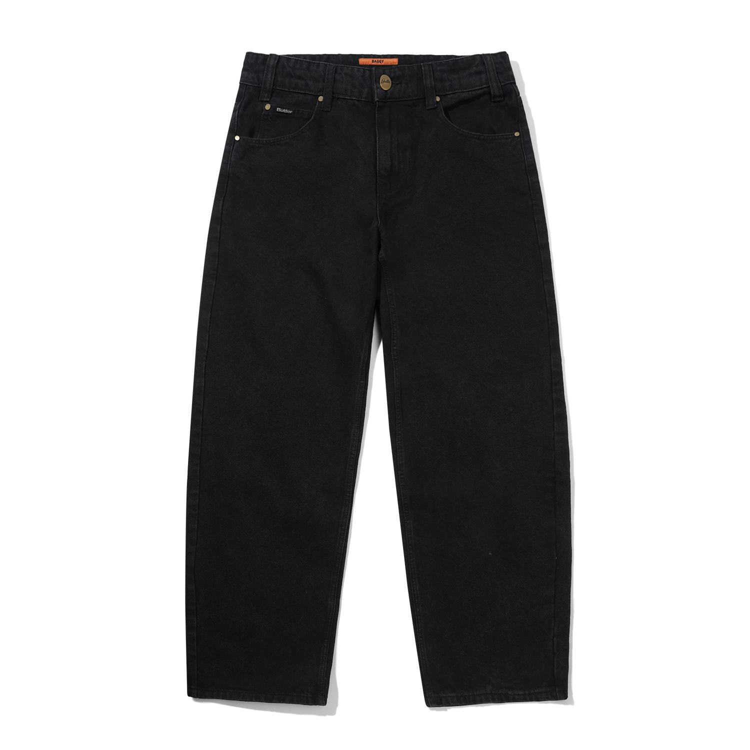 Baggy Denim Jeans, Flat Black – Butter Goods Baggy Denim Jeans, Flat Black – Butter Goods