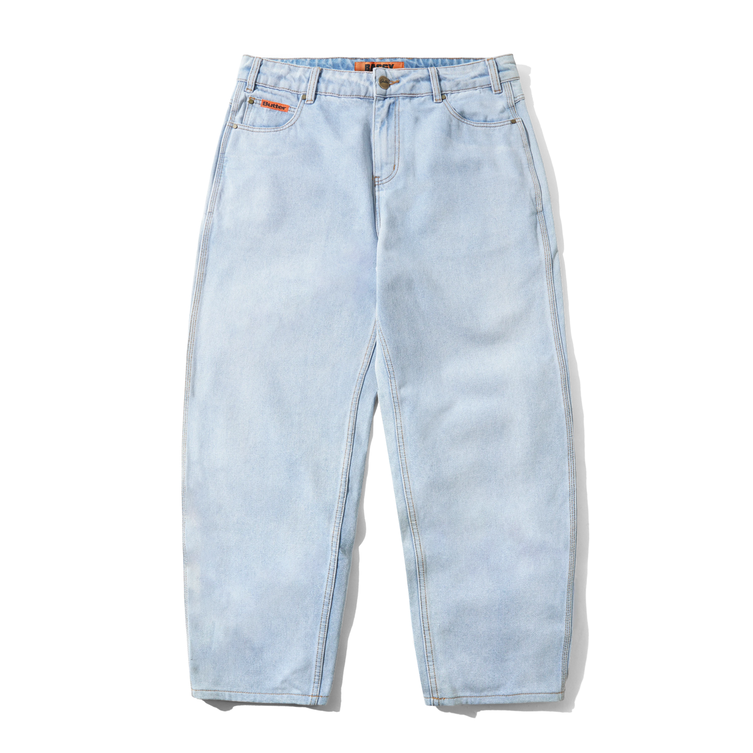 Baggy Denim Jeans, Light Blue