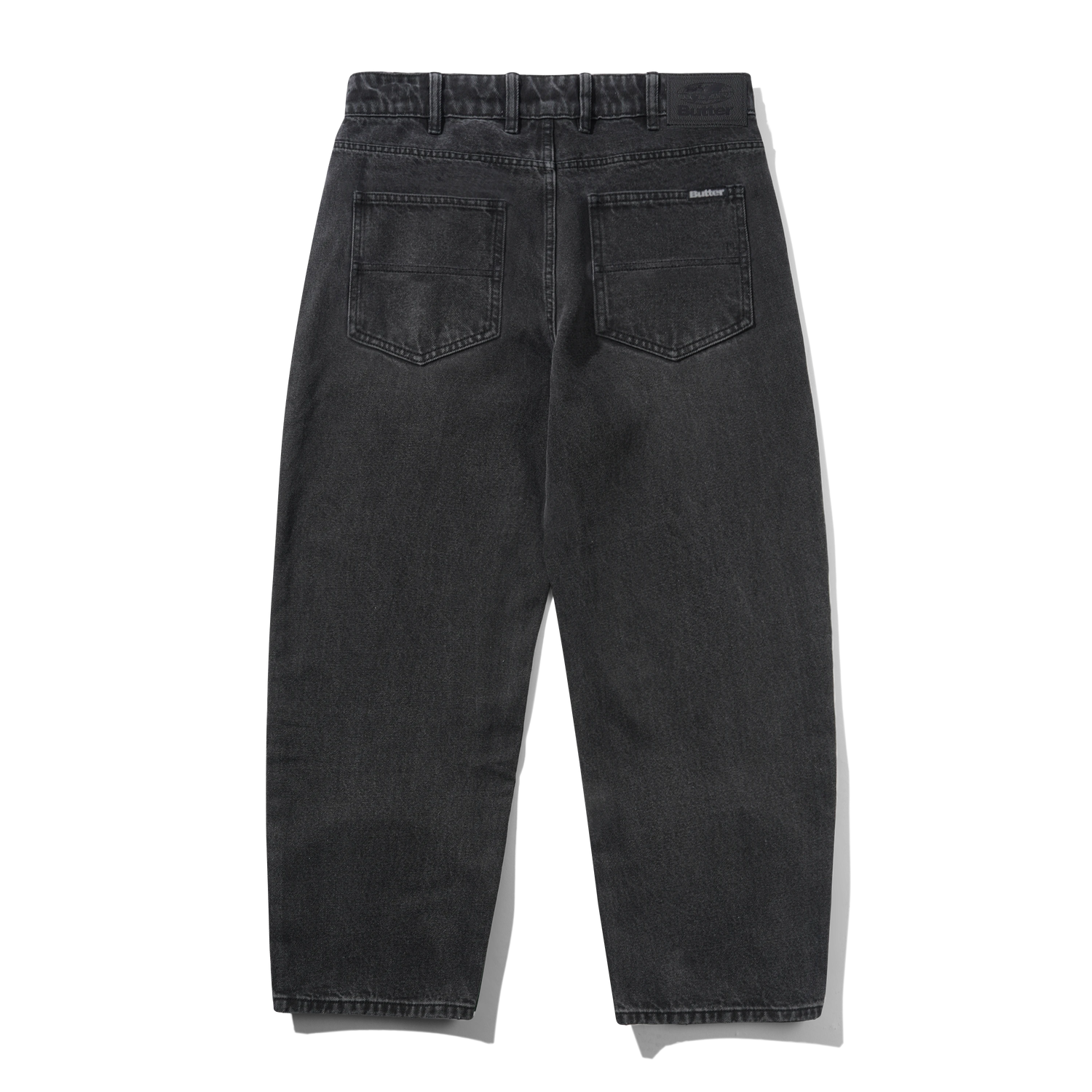 Baggy Denim Jeans, Washed Black