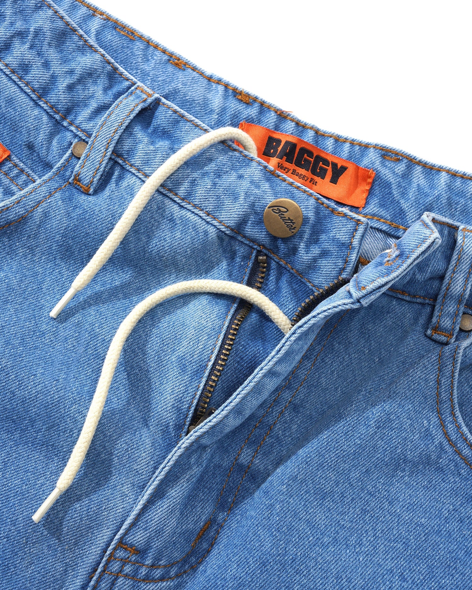Baggy Denim Jeans - Washed Indigo