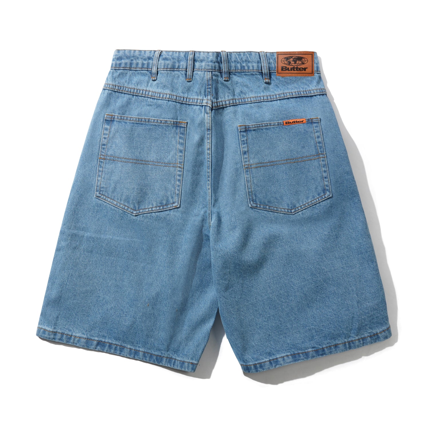 Baggy Denim Shorts, Washed Indigo – Butter Goods