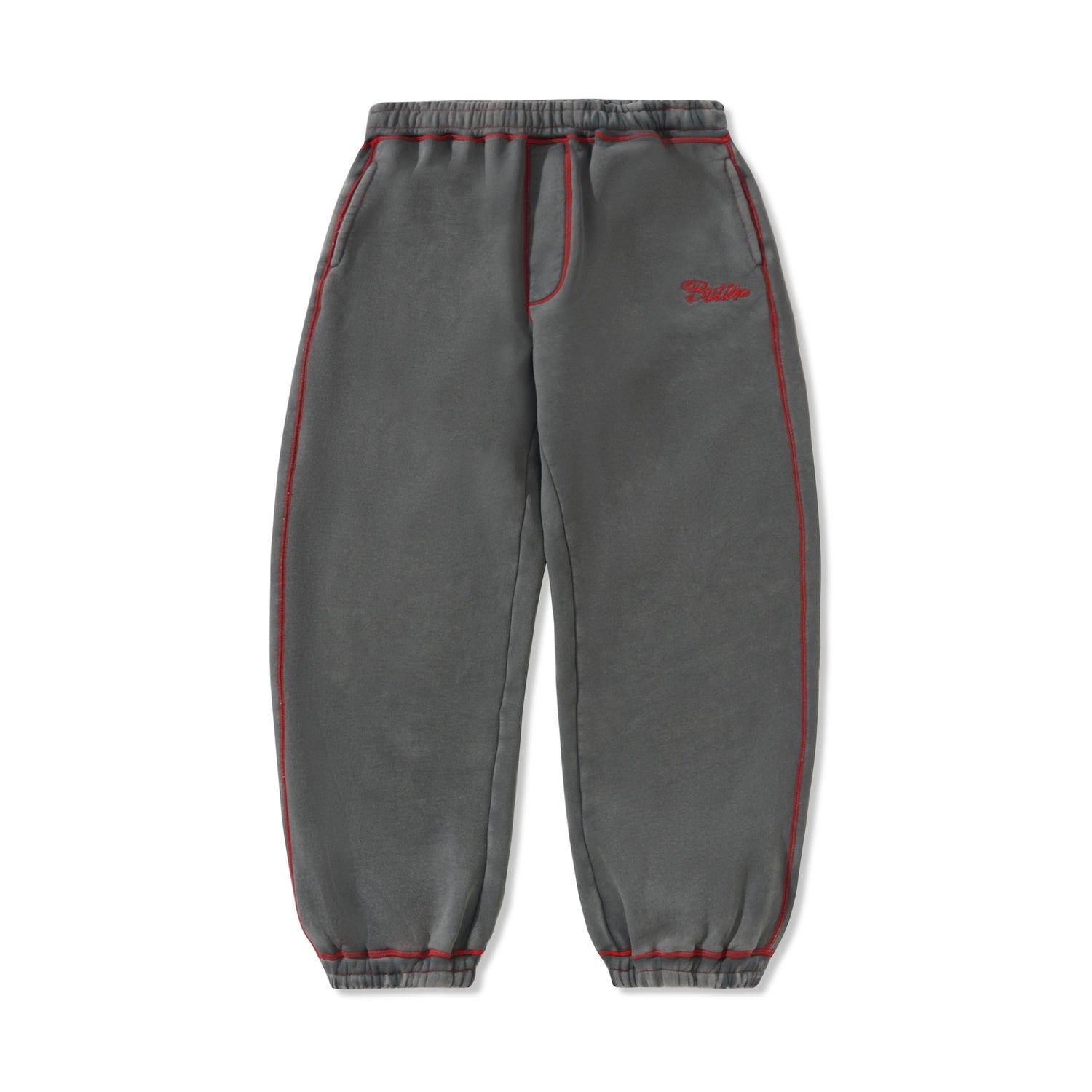 Baggy Fleece Pants, Washed Black