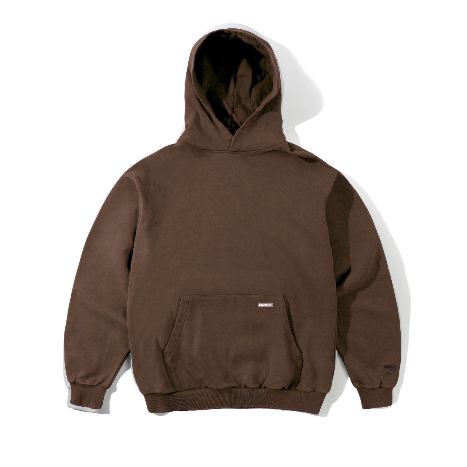 Basic Pullover Hood, Washed Brown