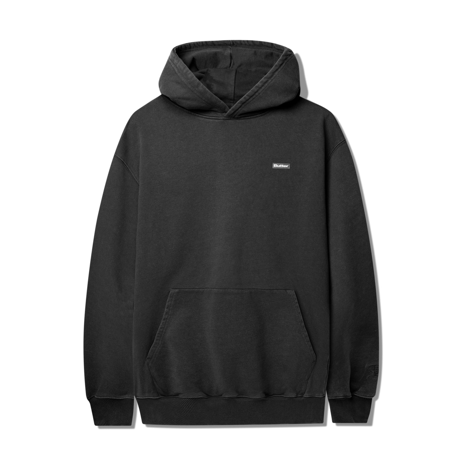 Basic Pullover Hood, Washed Black