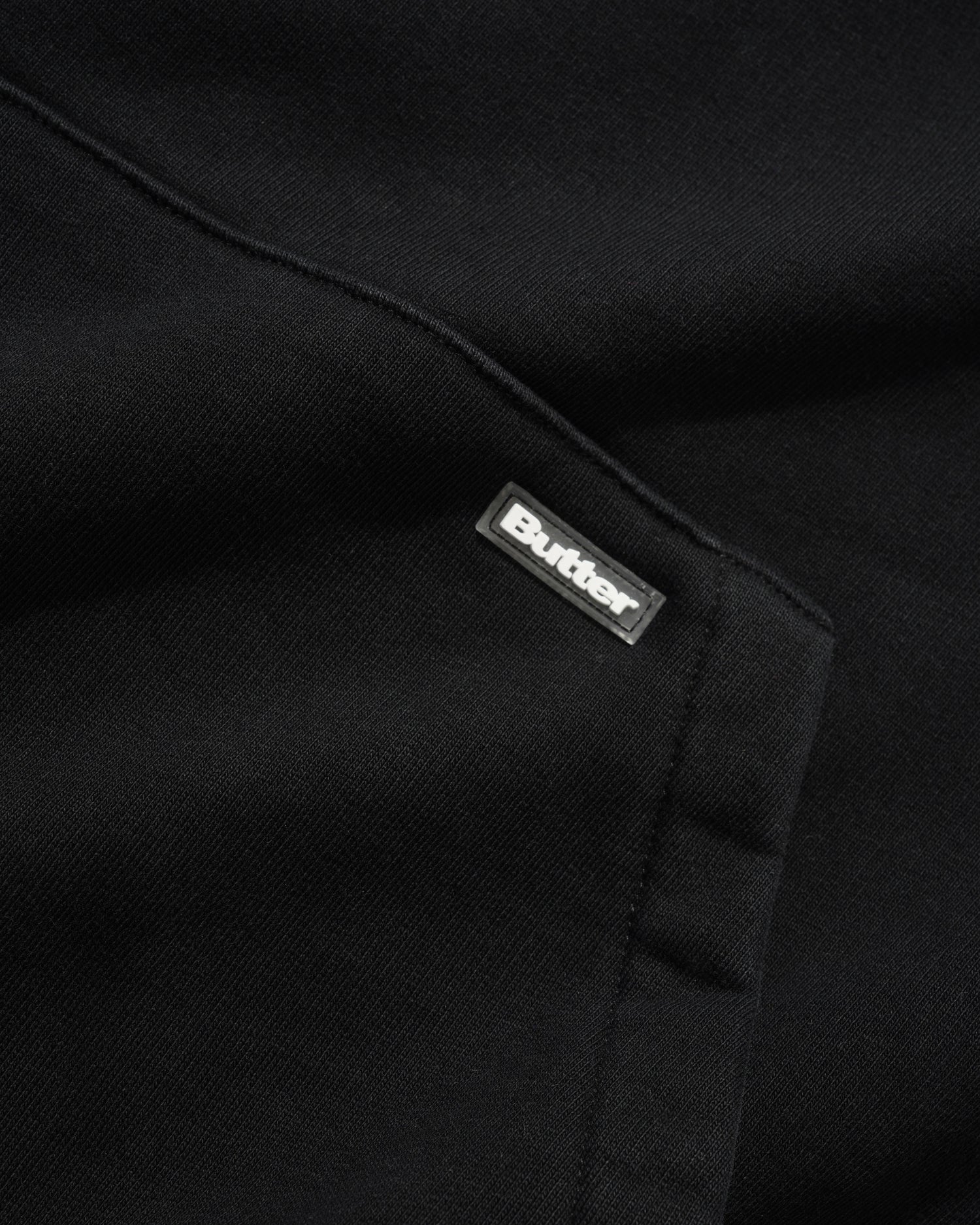 Basic Pullover Hood, Washed Black