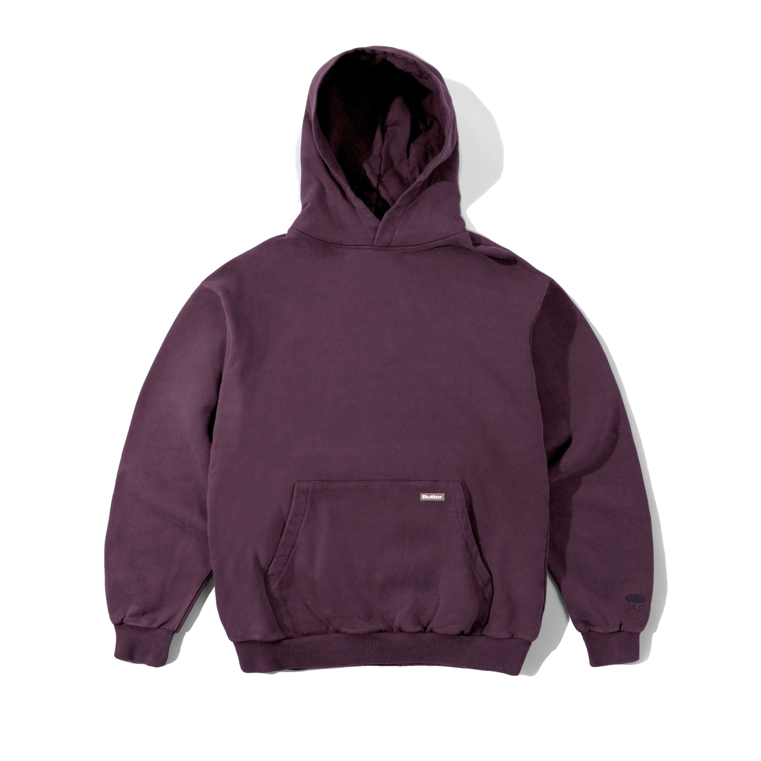 Basic Pullover Hood, Washed Plum