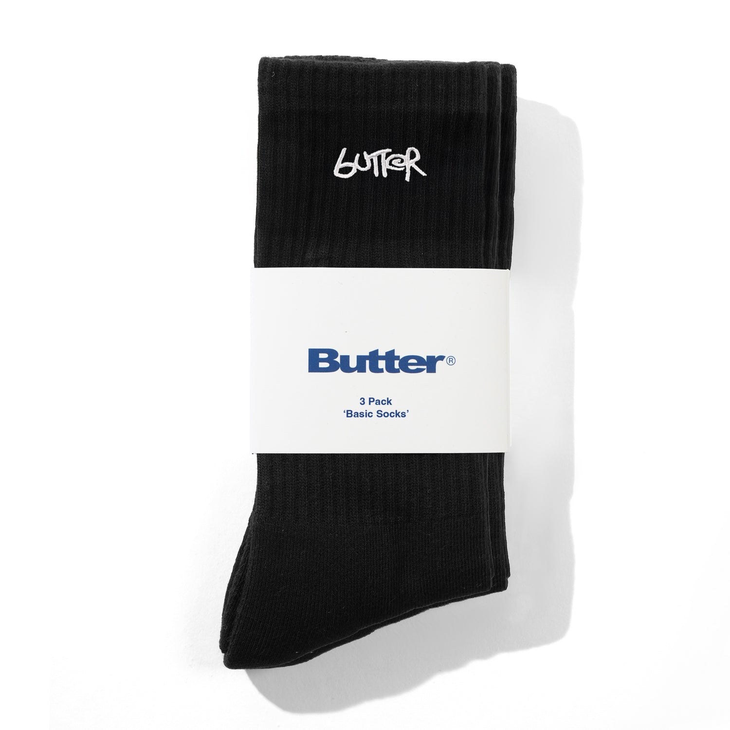 3-Pack Basic Socks, Black