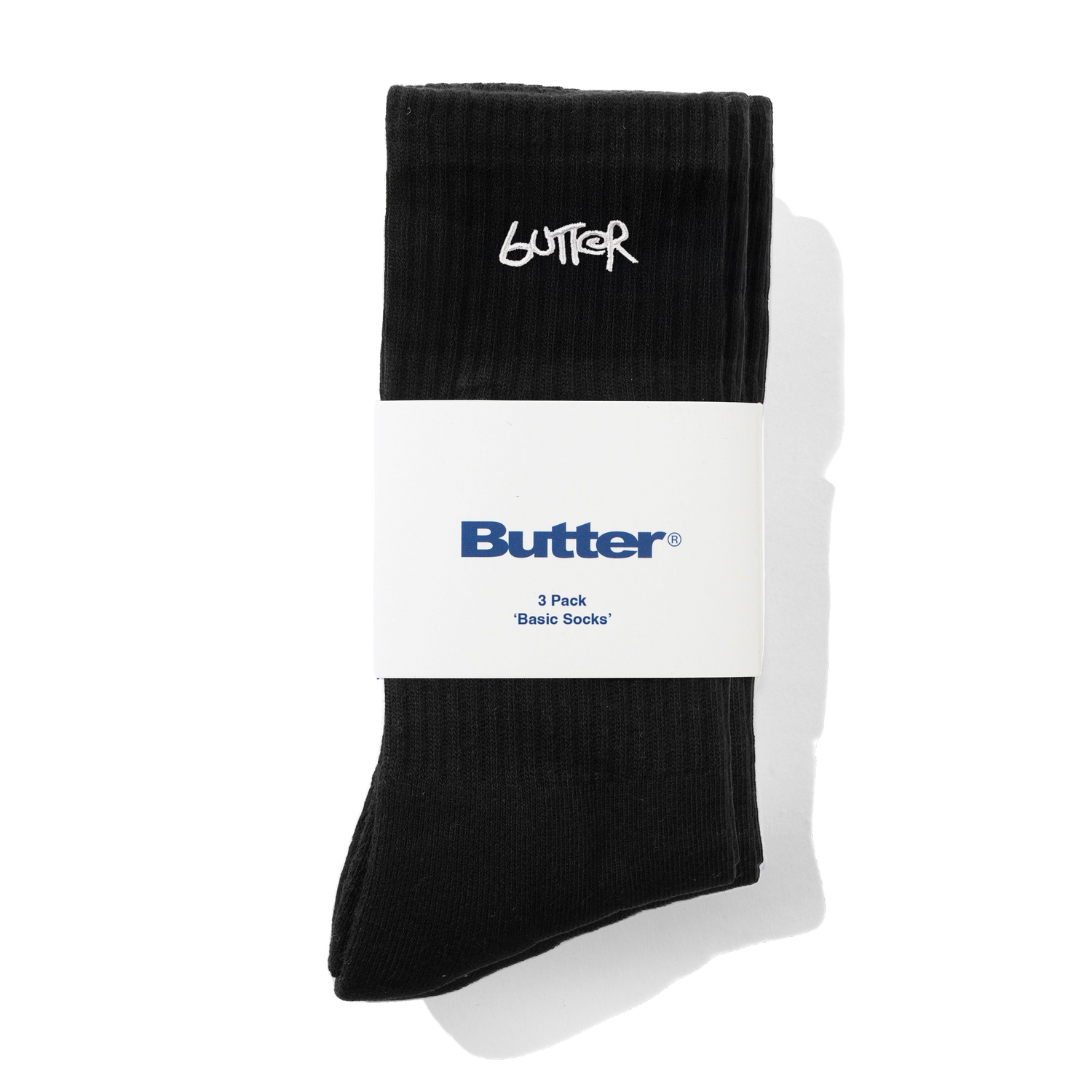 3-Pack Basic Socks, Black