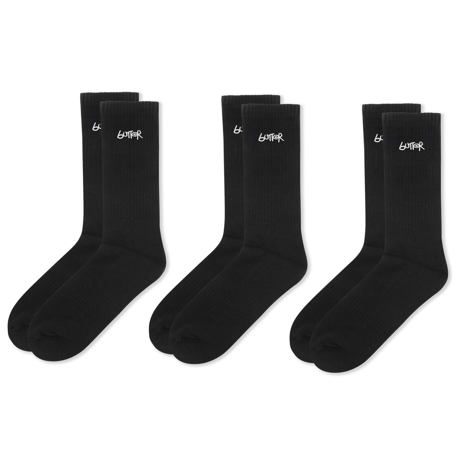 3-Pack Basic Socks, Black