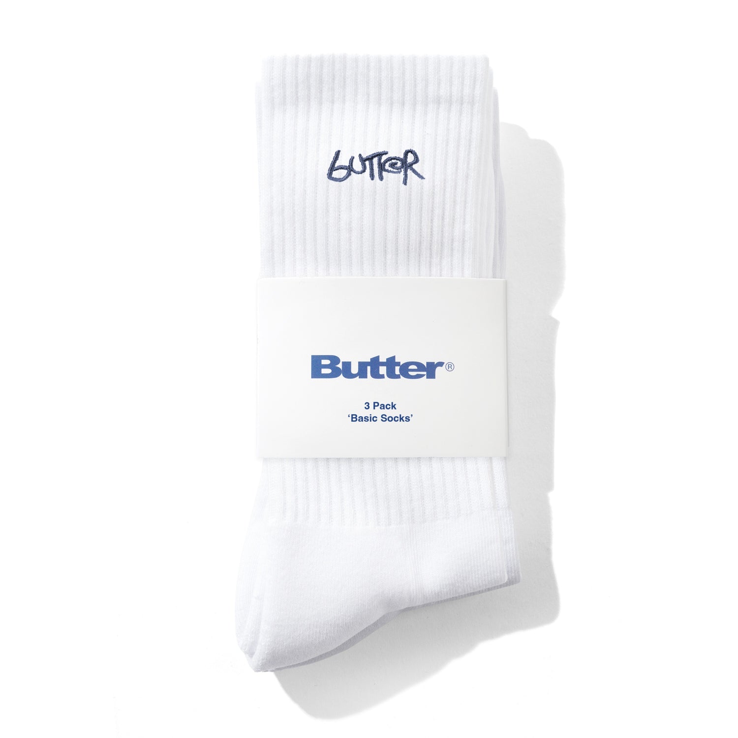 3-Pack Basic Socks, White