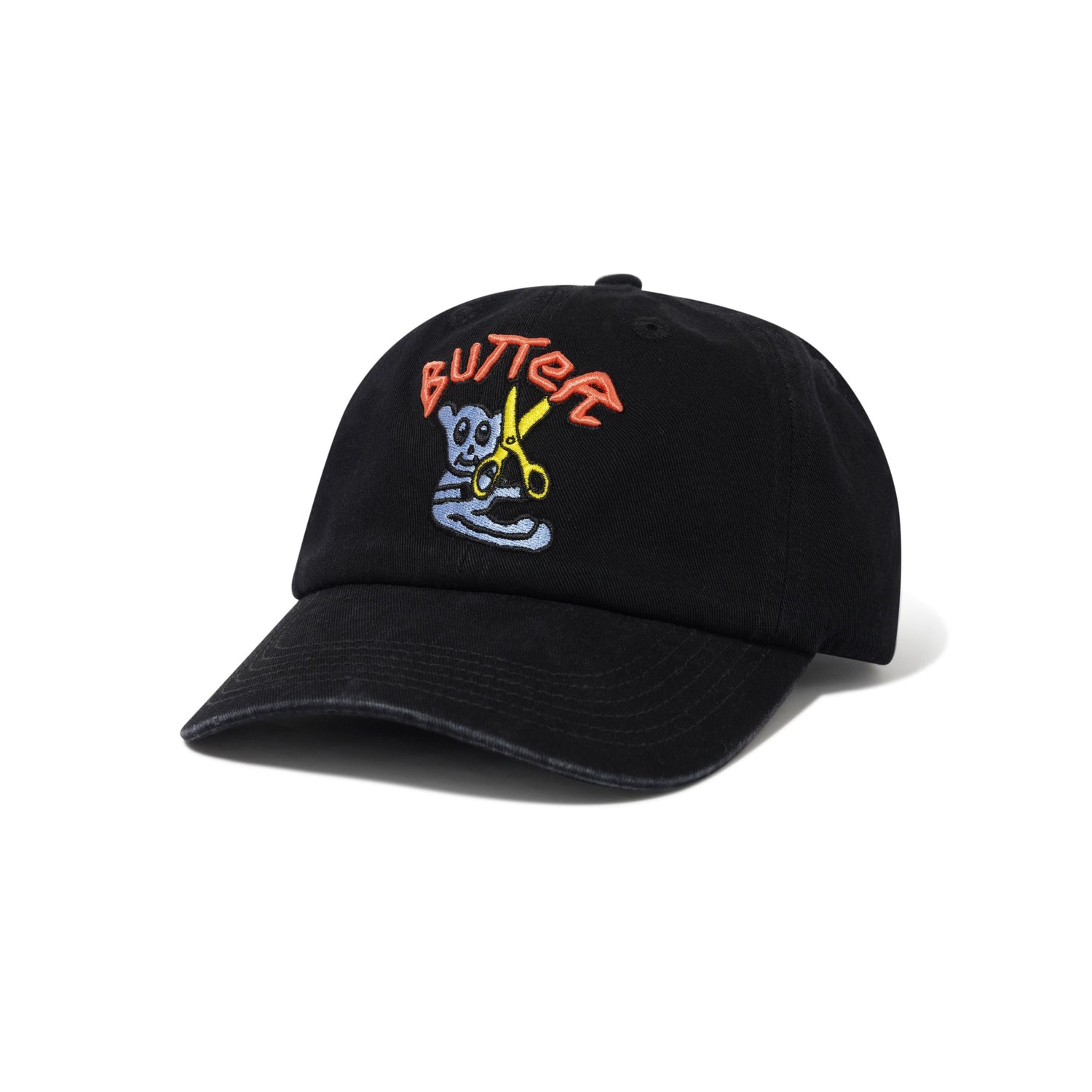 Bear 6 Panel Cap, Black