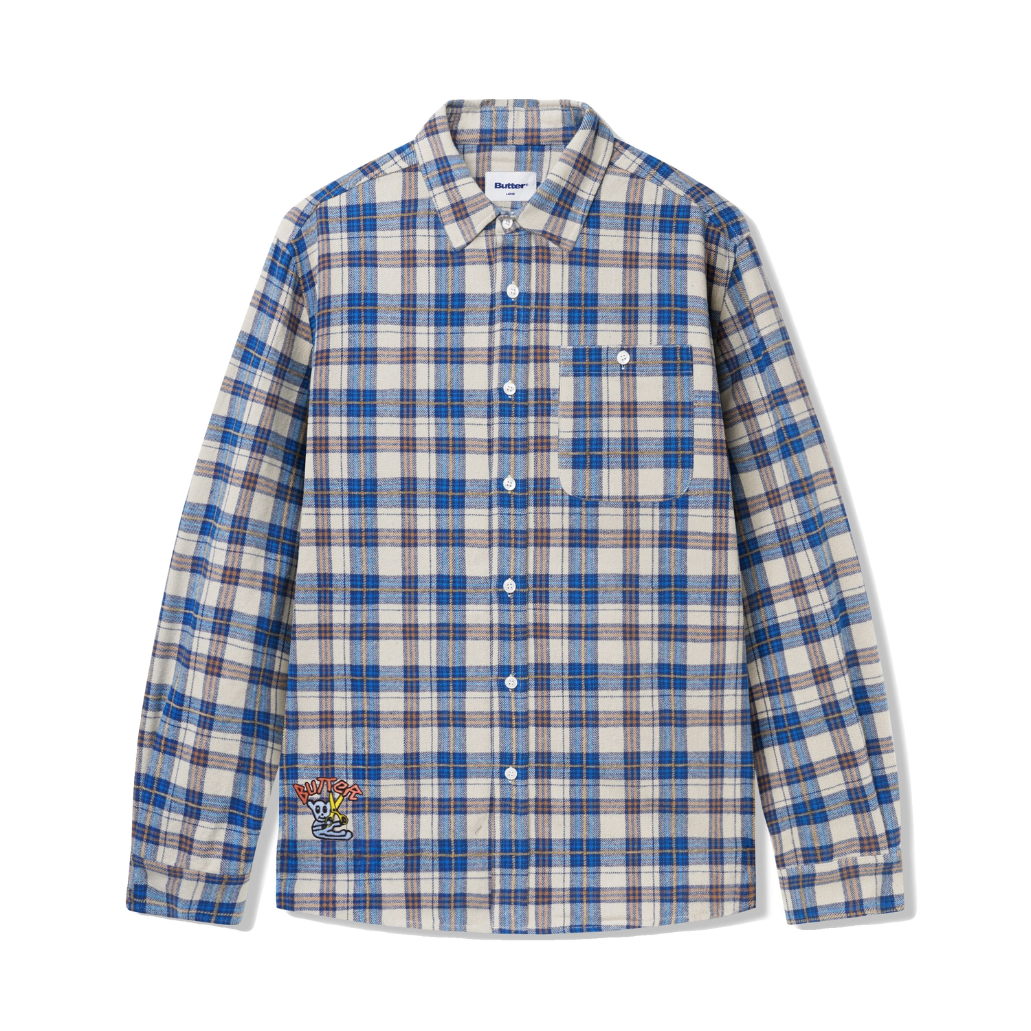 Bear Flannel Shirt, Blue