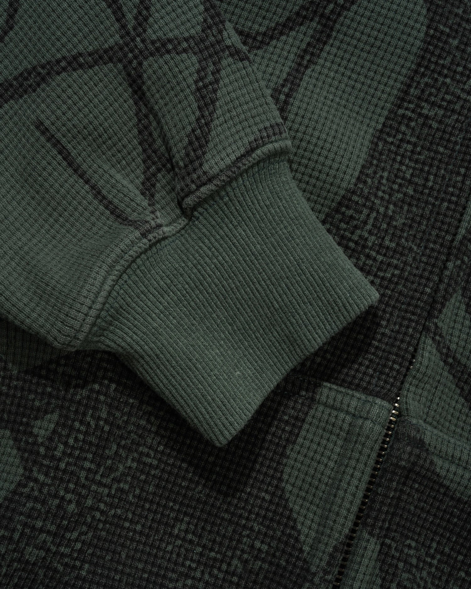 Bleach Waffle Zip-Thru Hood, Branch Camo