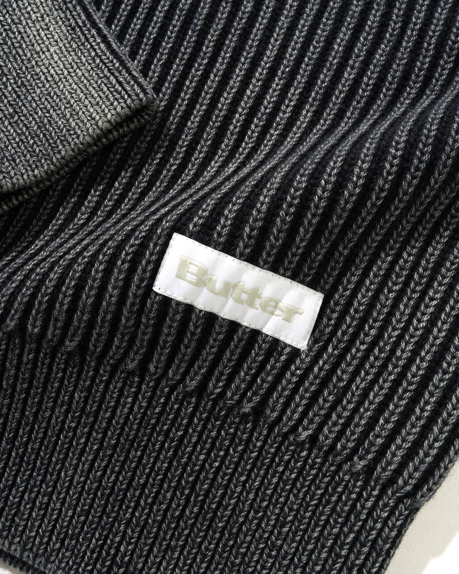 Bleach Zip-Thru Knit, Navy