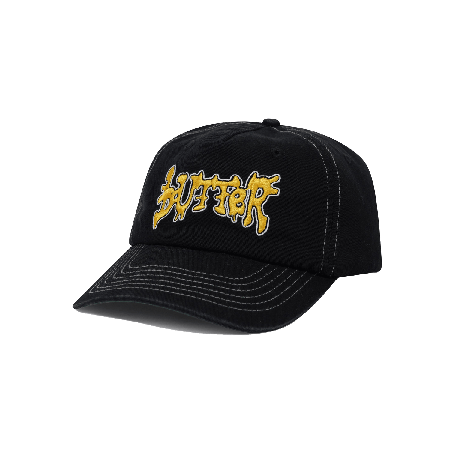 Blotch 5 Panel Cap, Black