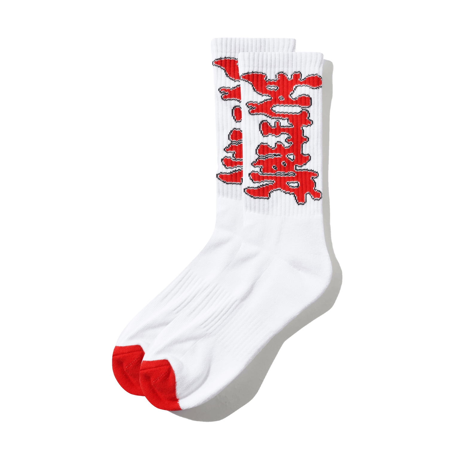 Blotch Socks, White