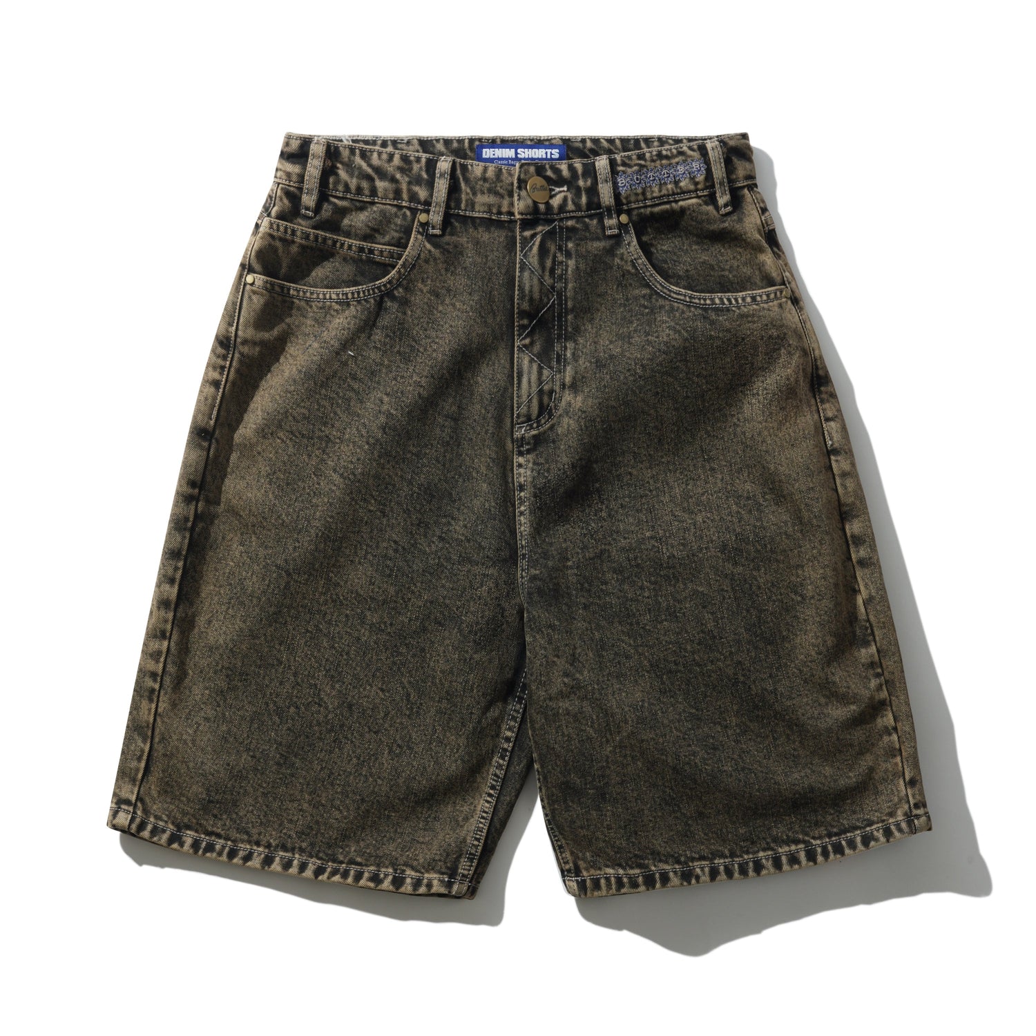 Bronco Denim Shorts, Brown Tint
