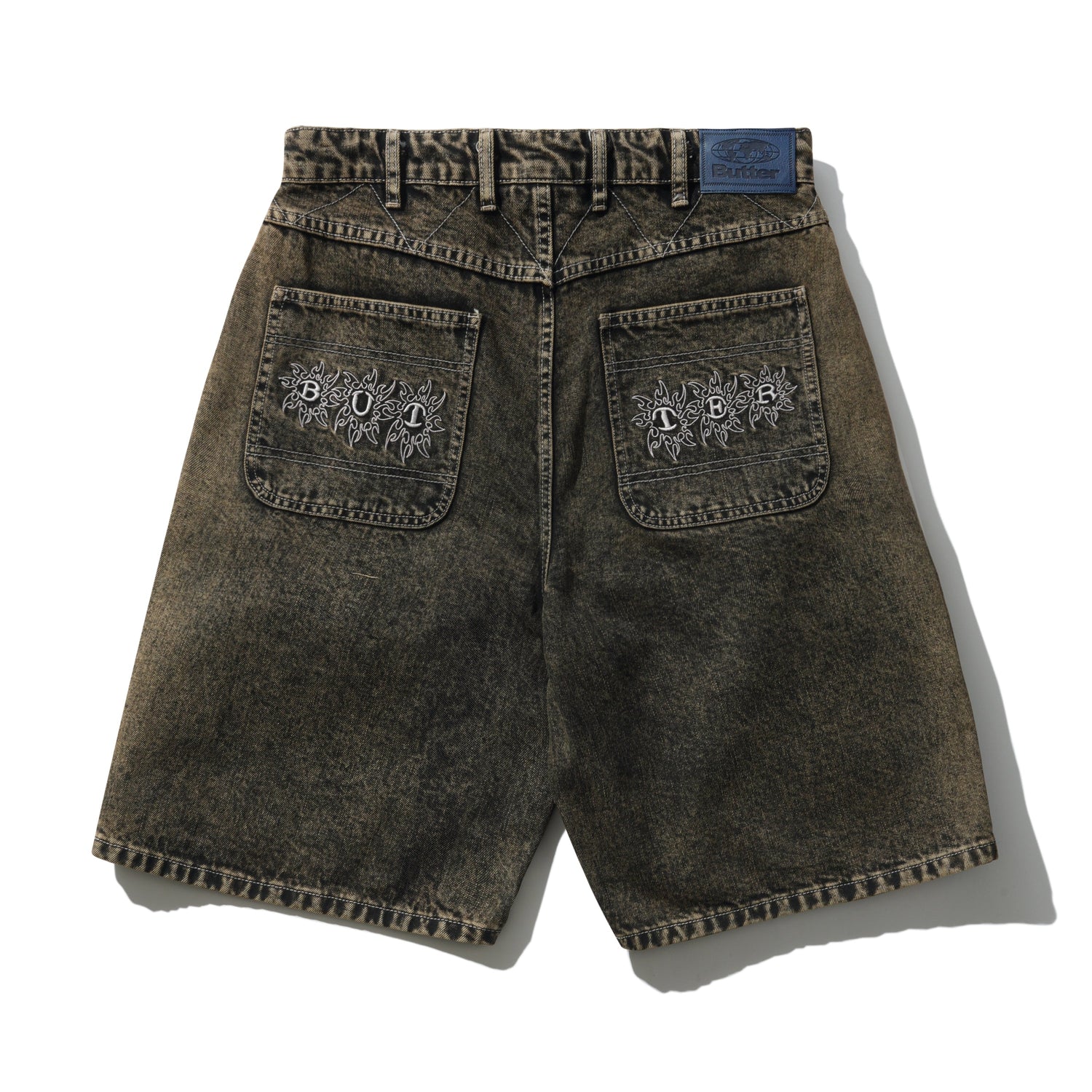 Bronco Denim Shorts, Brown Tint