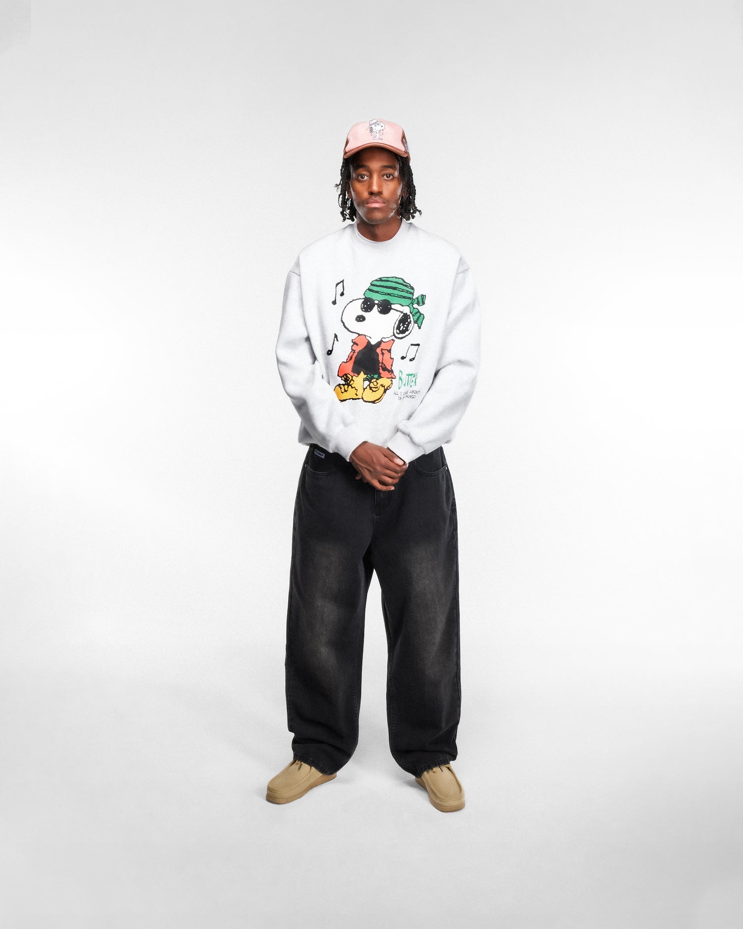 Music Crewneck, Ash