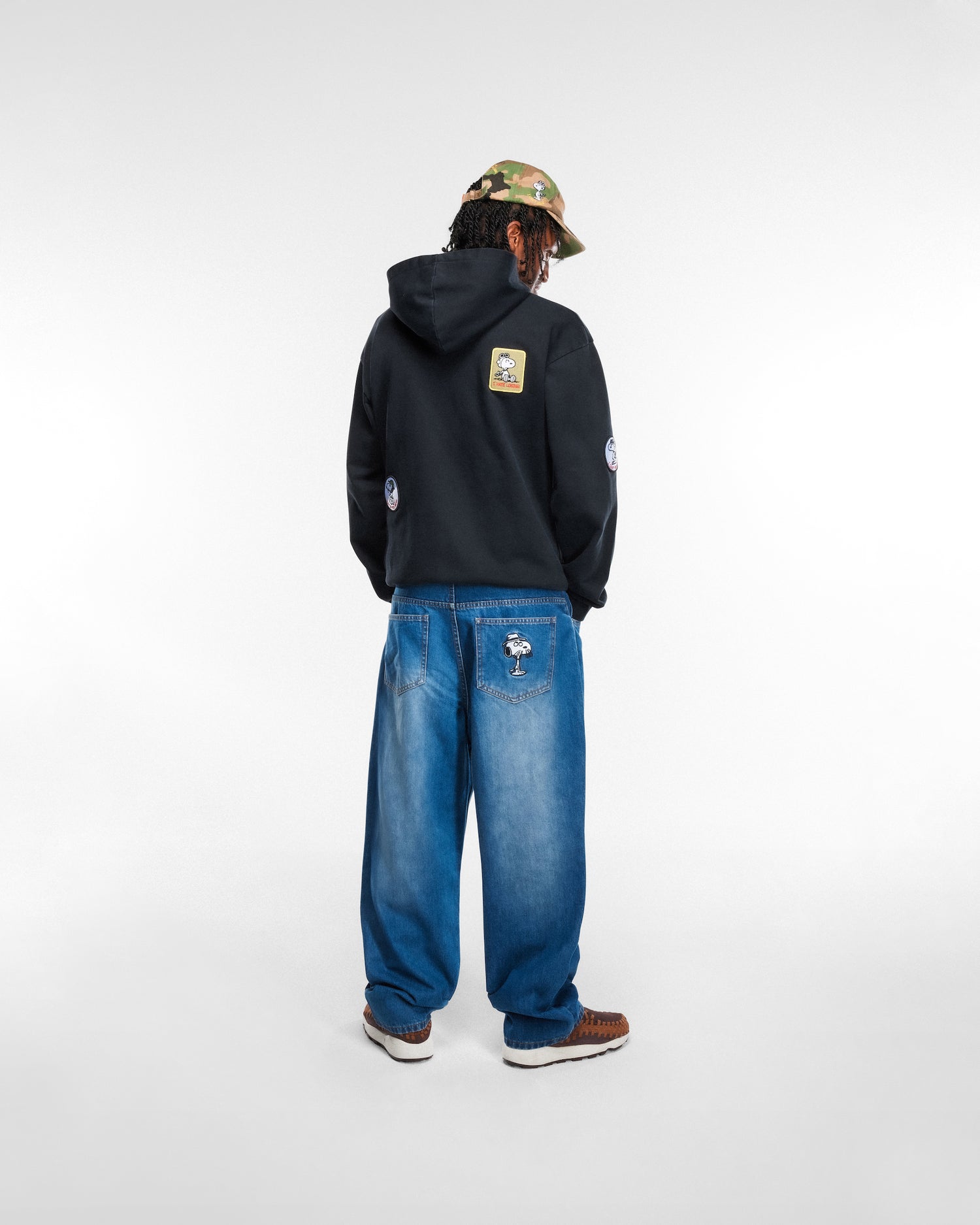 Spike Denim Jeans, Distressed Indigo