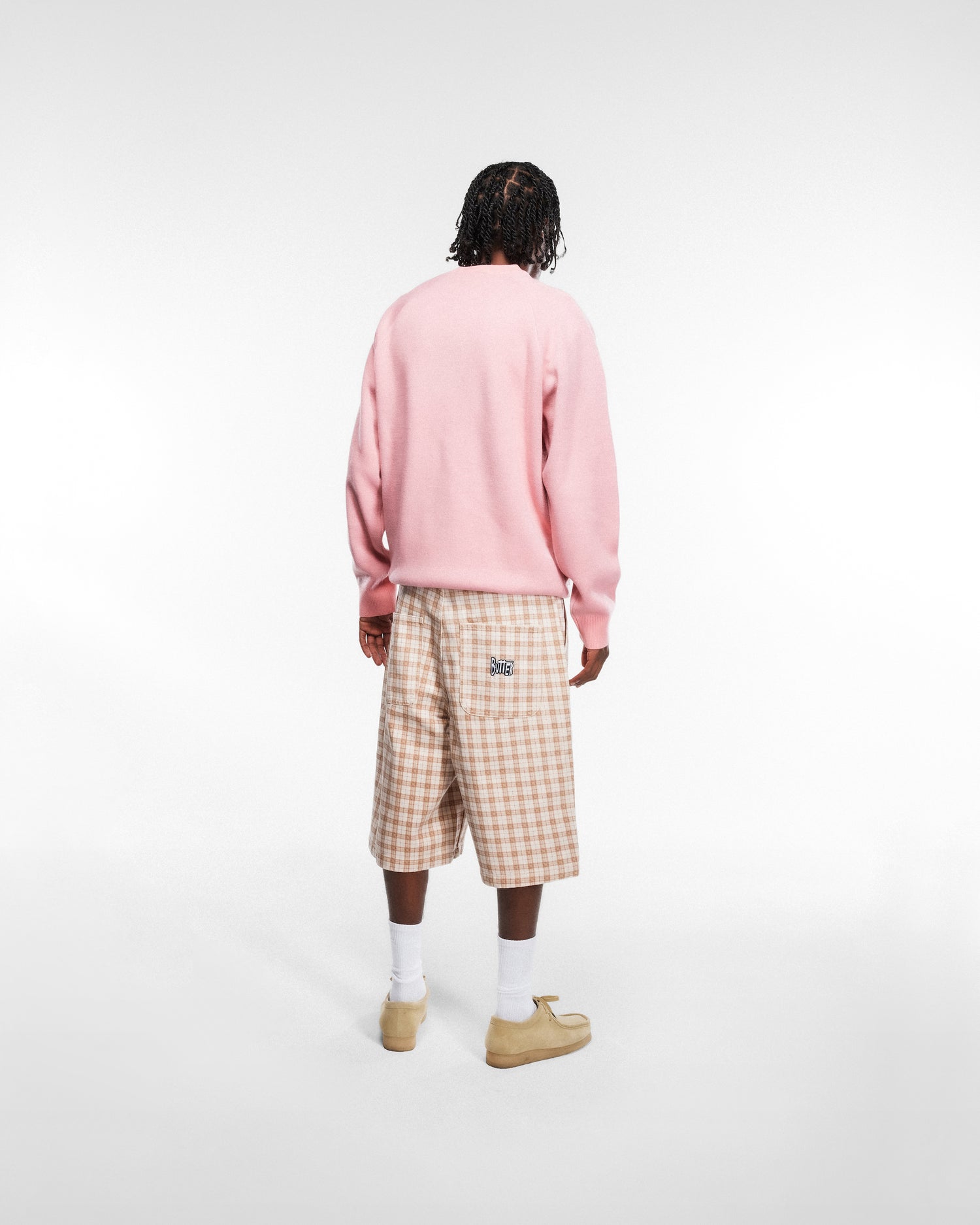 Spike Knit Sweater, Light Pink