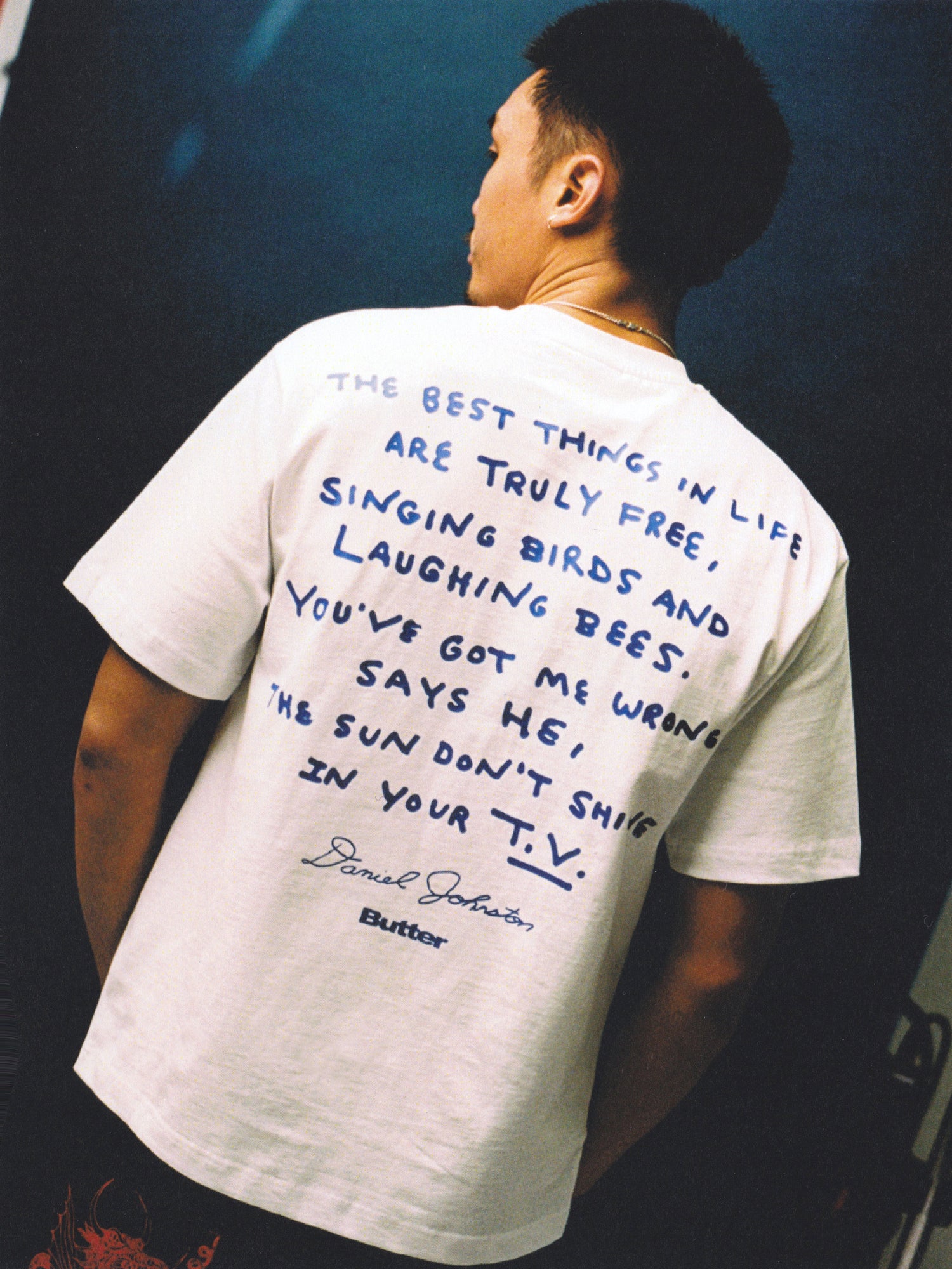 Don't Be Scared Tee, White