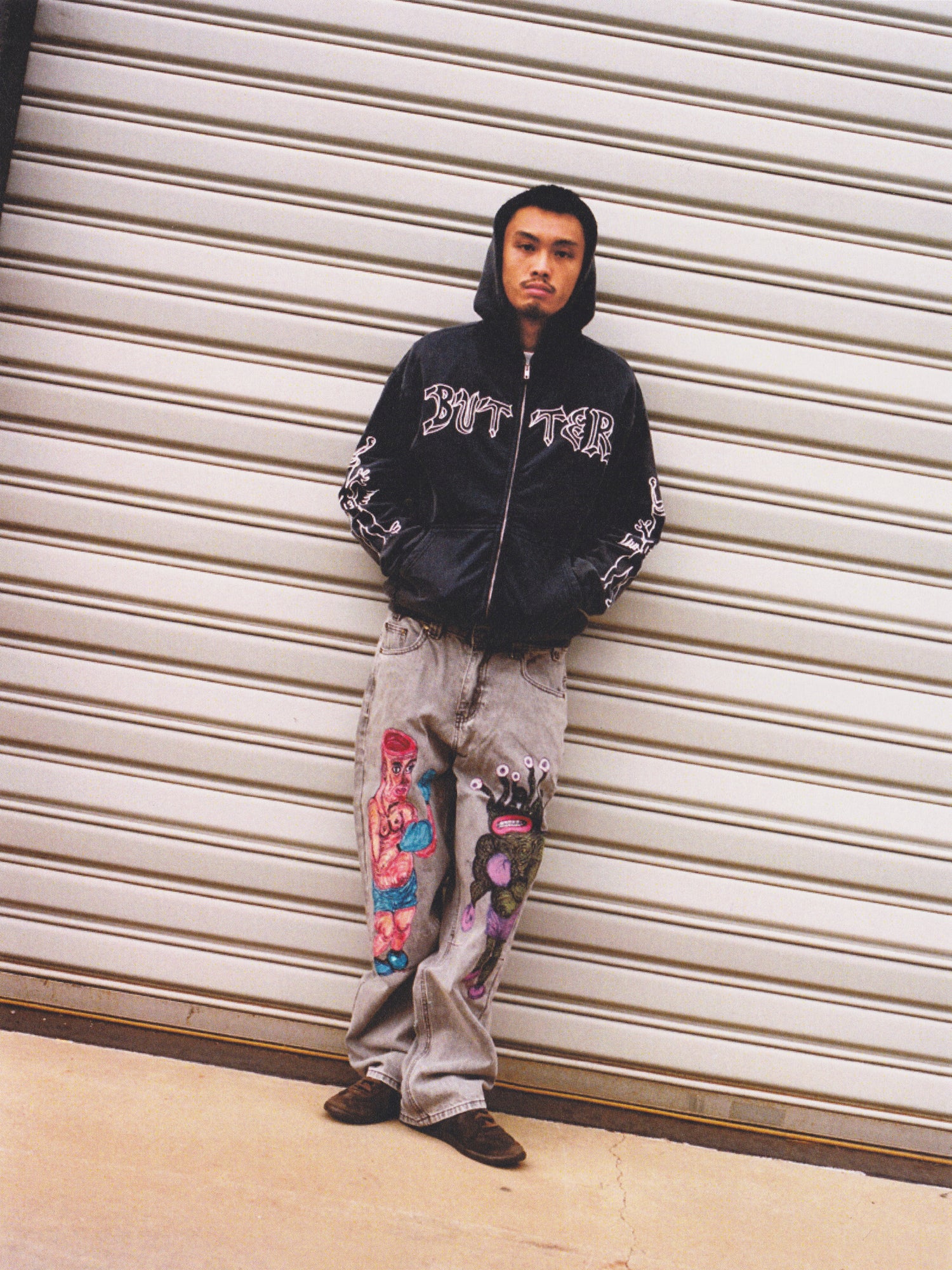 Thirteen Zip-Thru Hood, Washed Navy