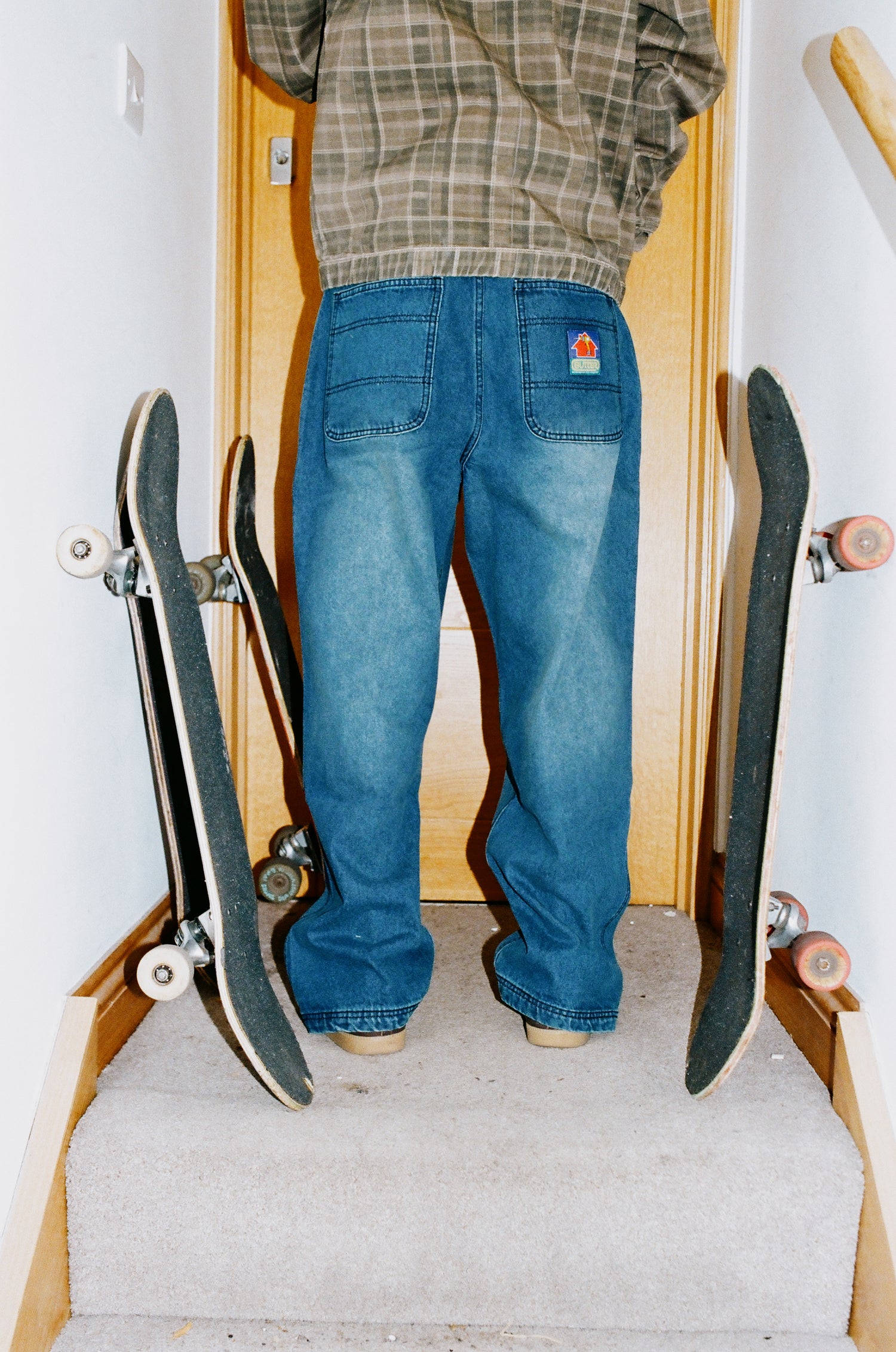 パンツ butter Work Pants, Distressed Indigo – Butter Goods