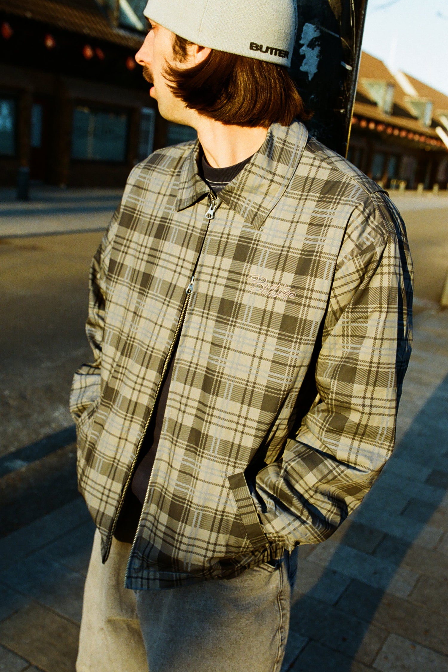 Jive Jacket, Navy Plaid