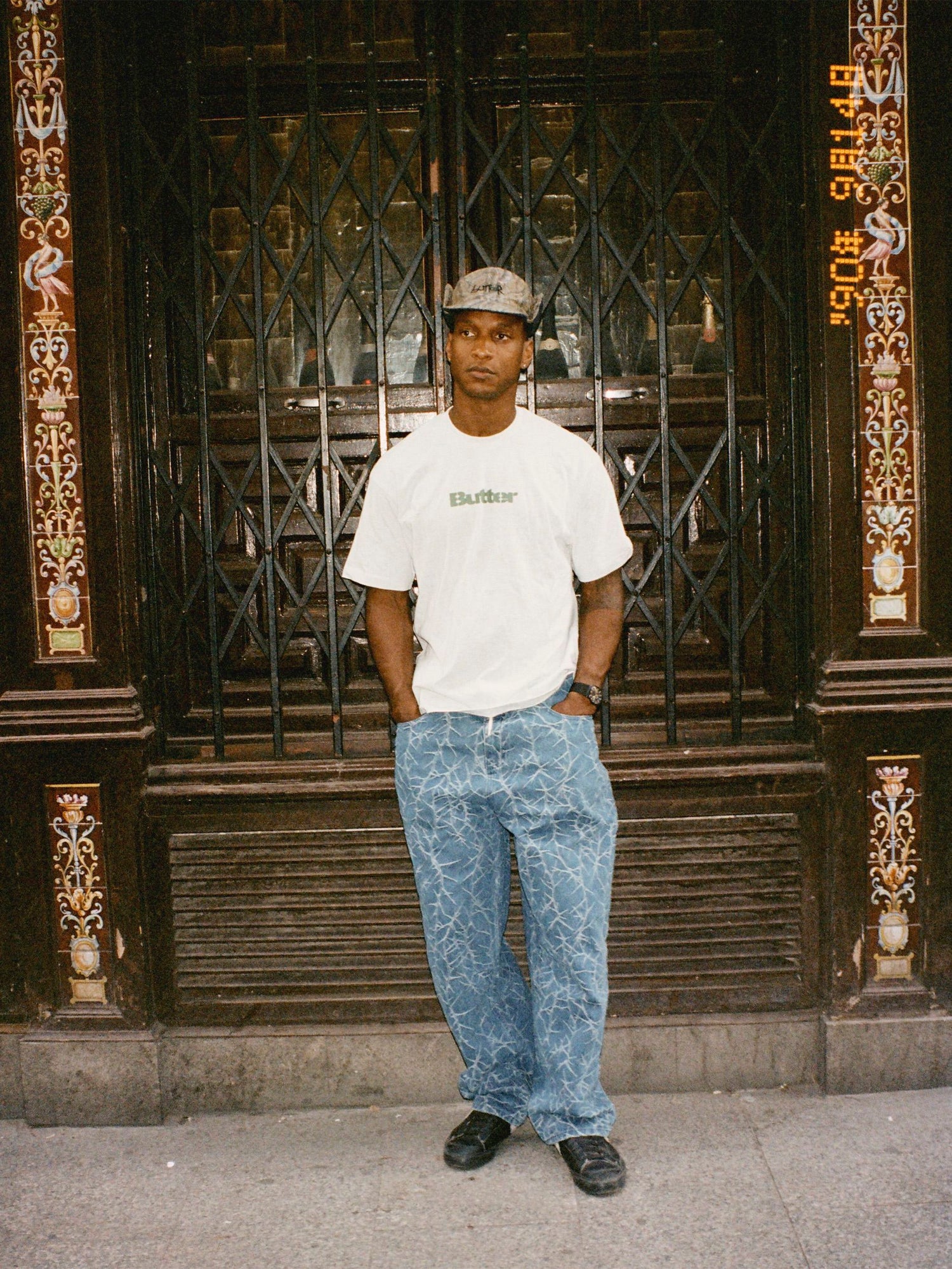 Stencil Logo Tee, Army