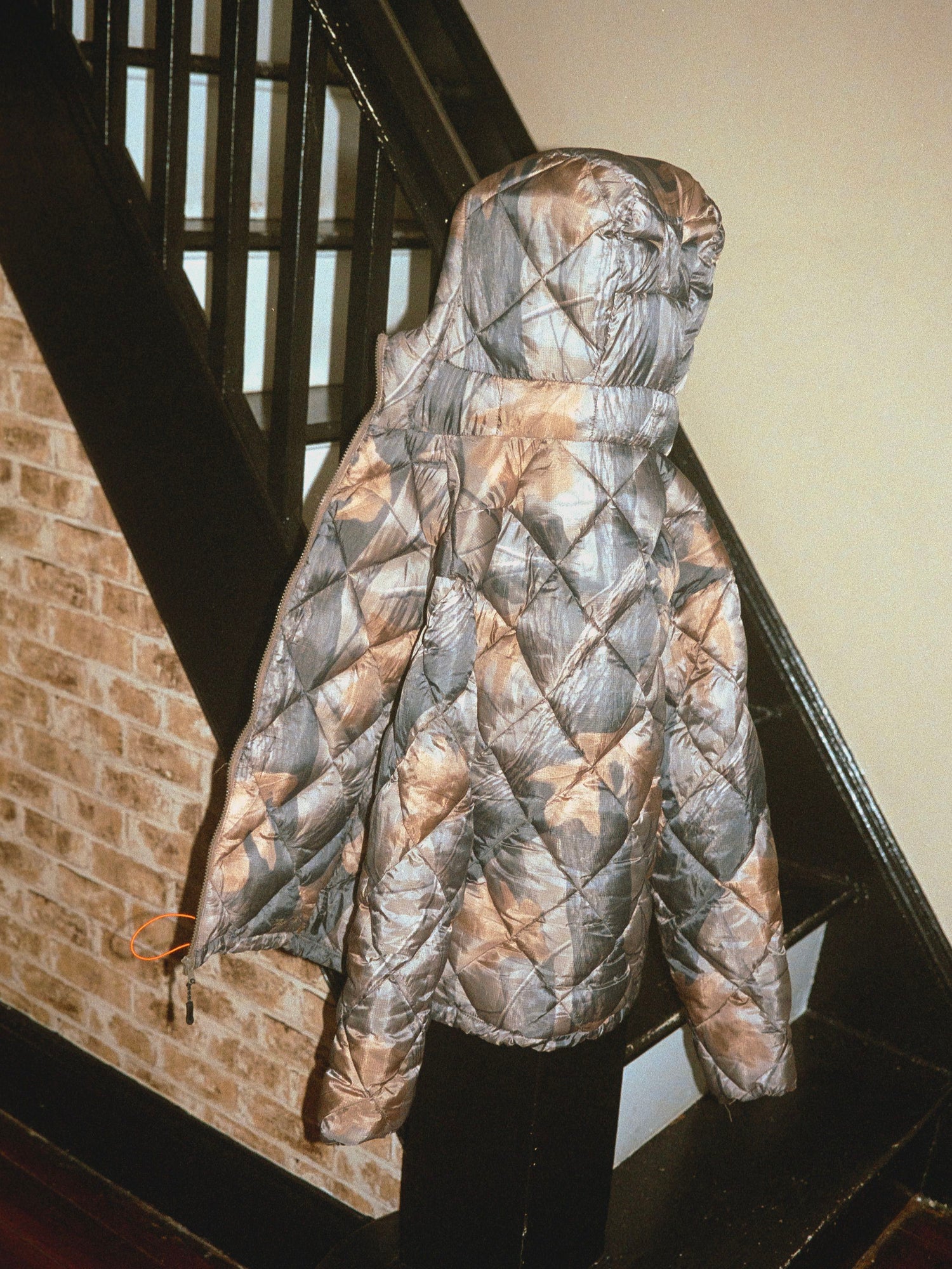 Diamond Quilt Puffer, Forest Camo