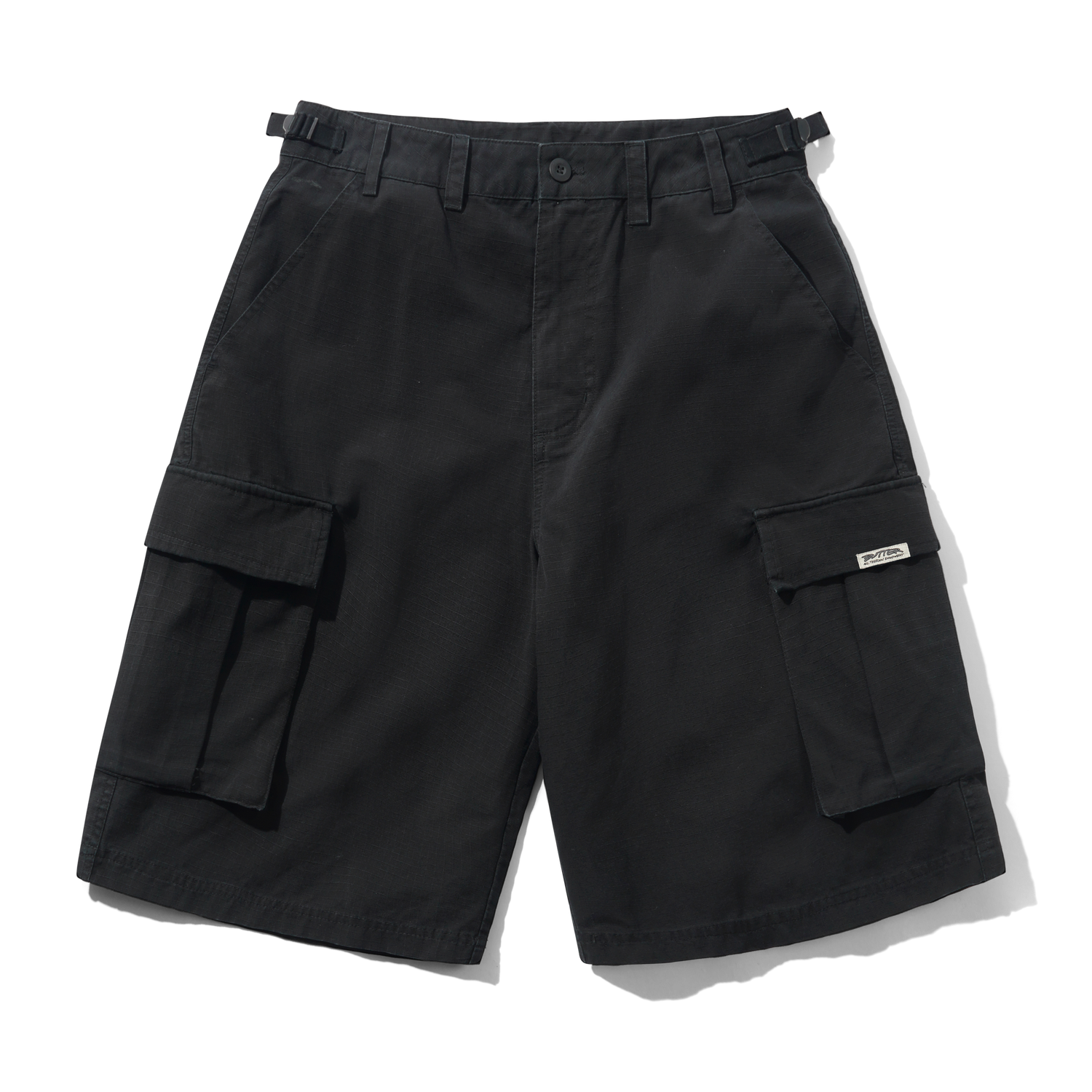Cargo Shorts, Washed Black