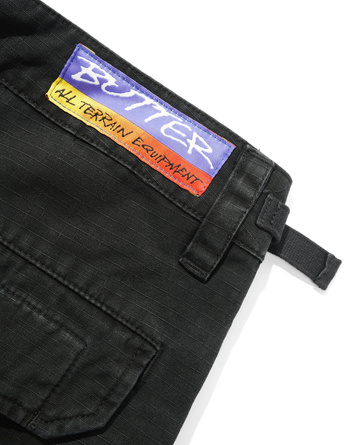 Cargo Shorts, Washed Black