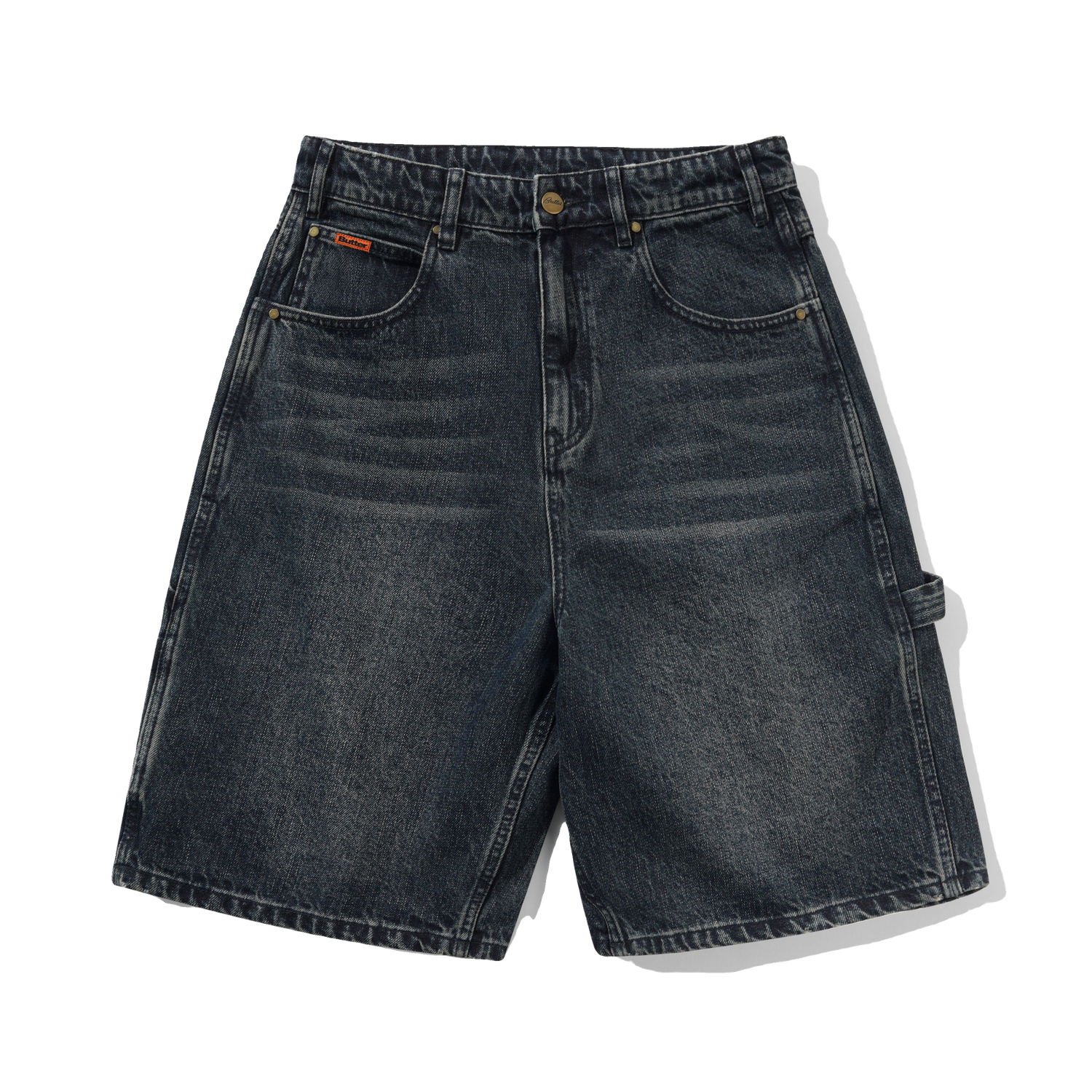 Carpenter Denim Shorts, Slub Dark Indigo