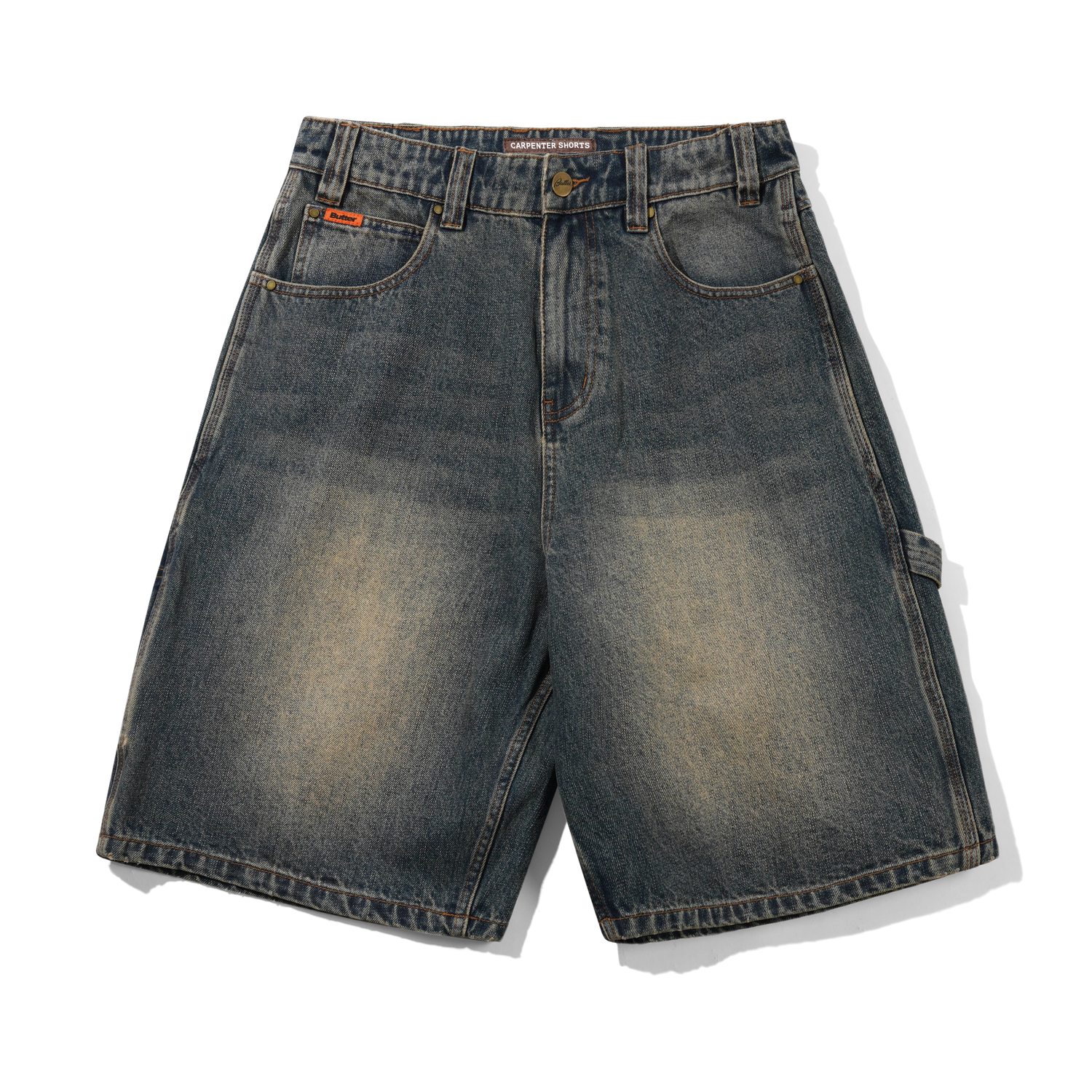 Carpenter Shorts, Dirty Indigo Wash