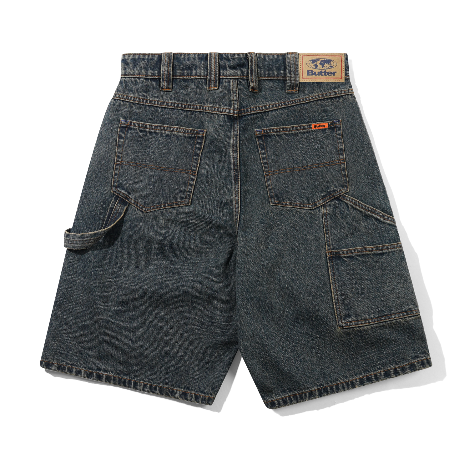 Carpenter Shorts, Dirty Indigo Wash