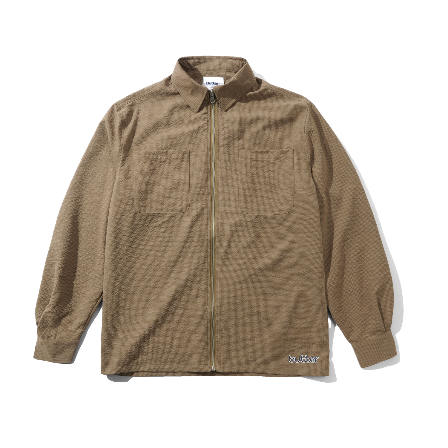 Carve Zip Shirt, Walnut