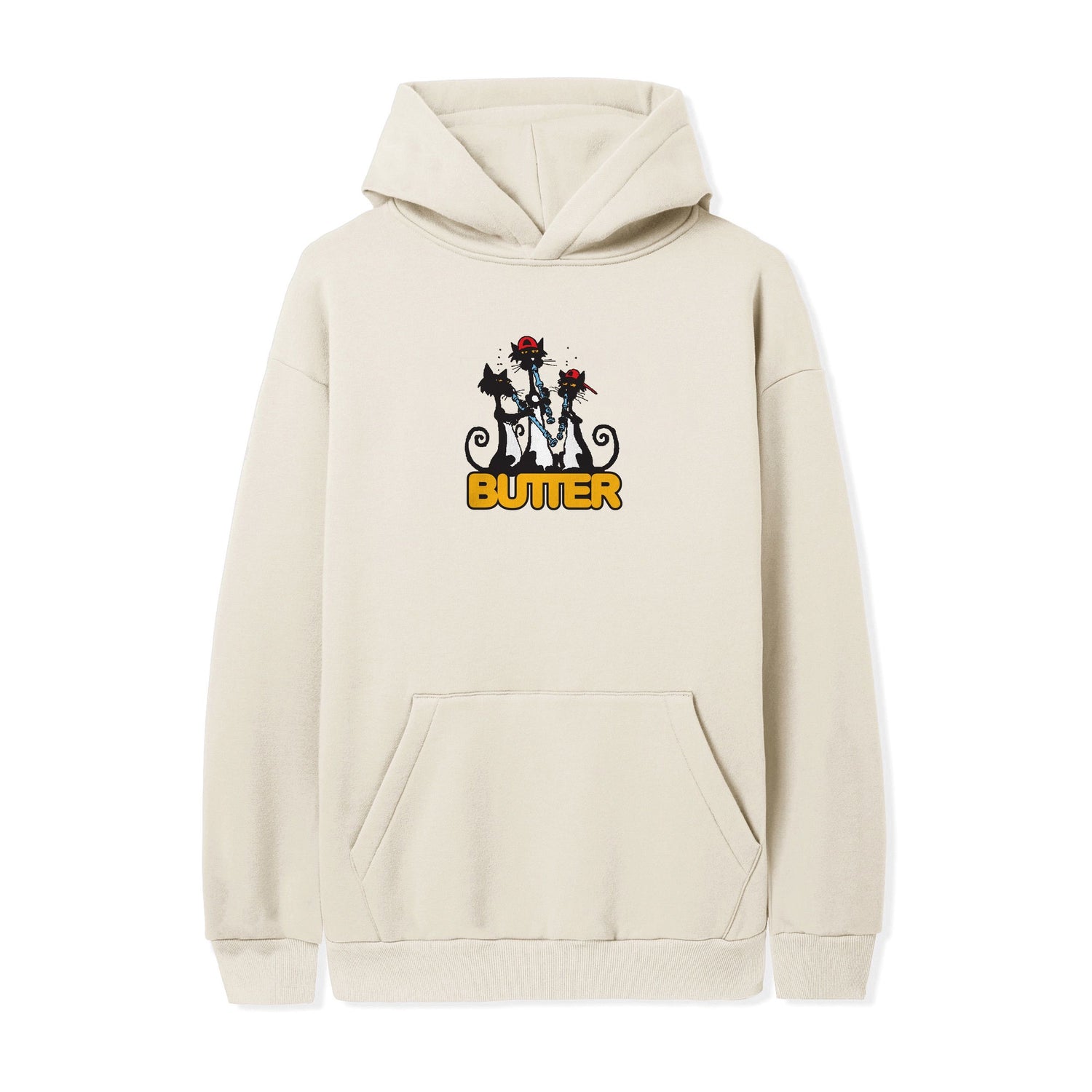 Cats Pullover Hood, Cream