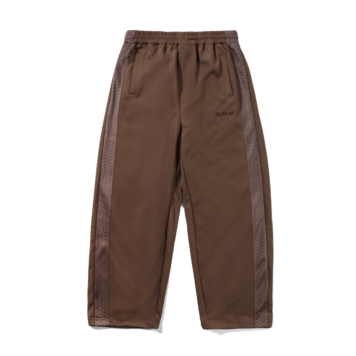 Check Tape Trackpants, Brown