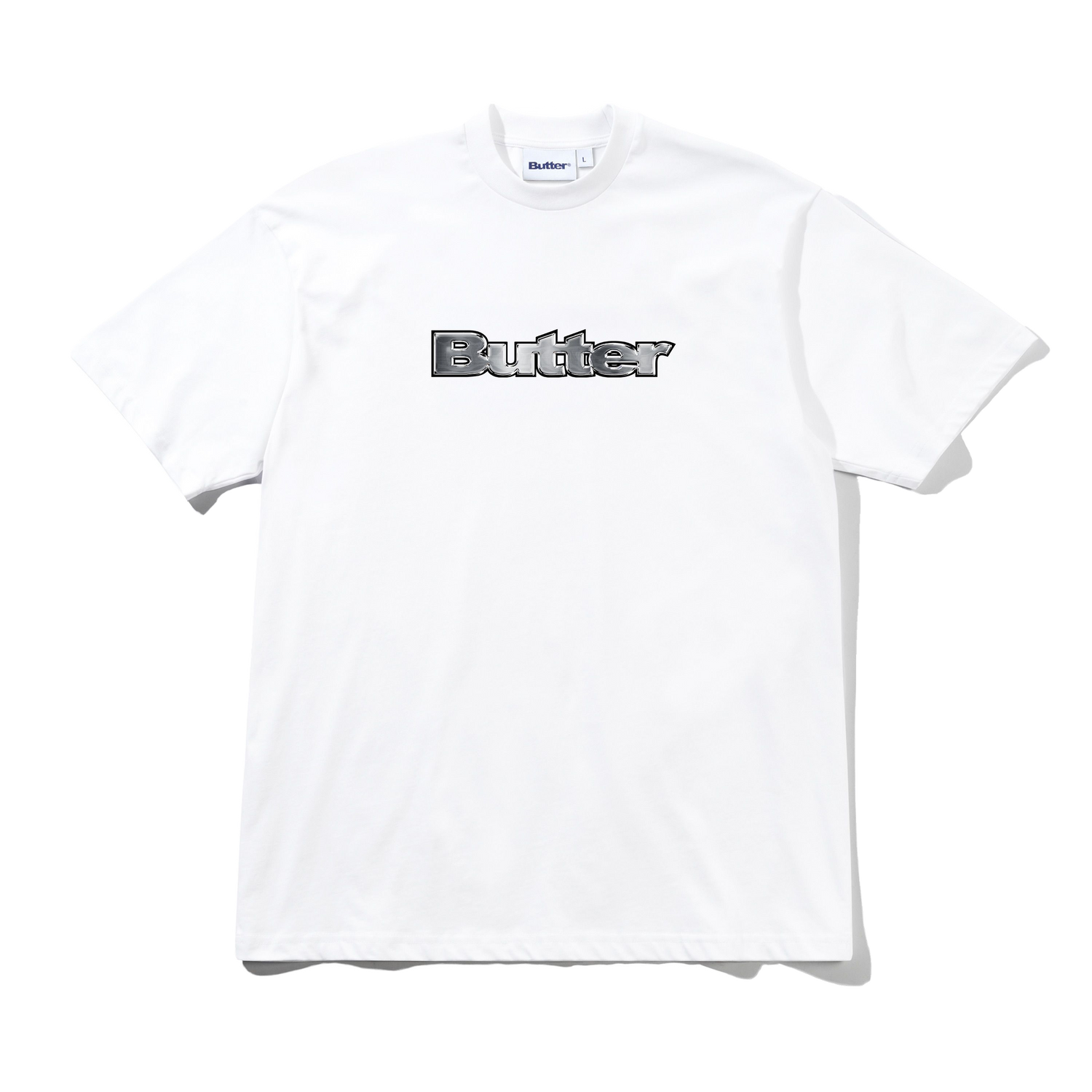 Chrome Logo Tee, White