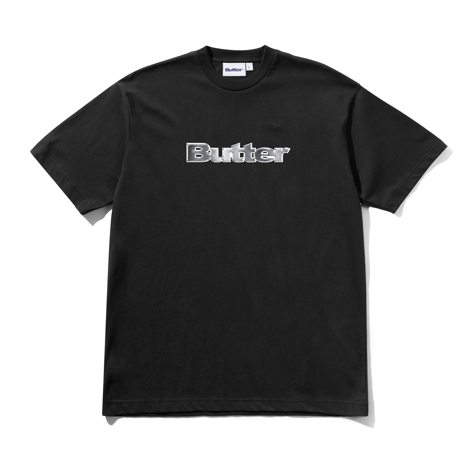 Chrome Logo Tee, Black