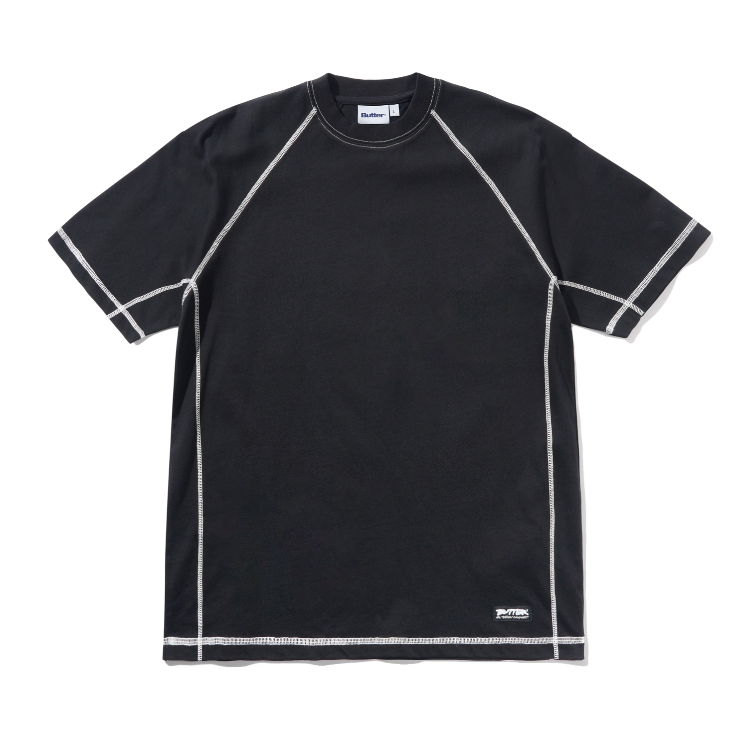 Cliff Contrast Tee, Black