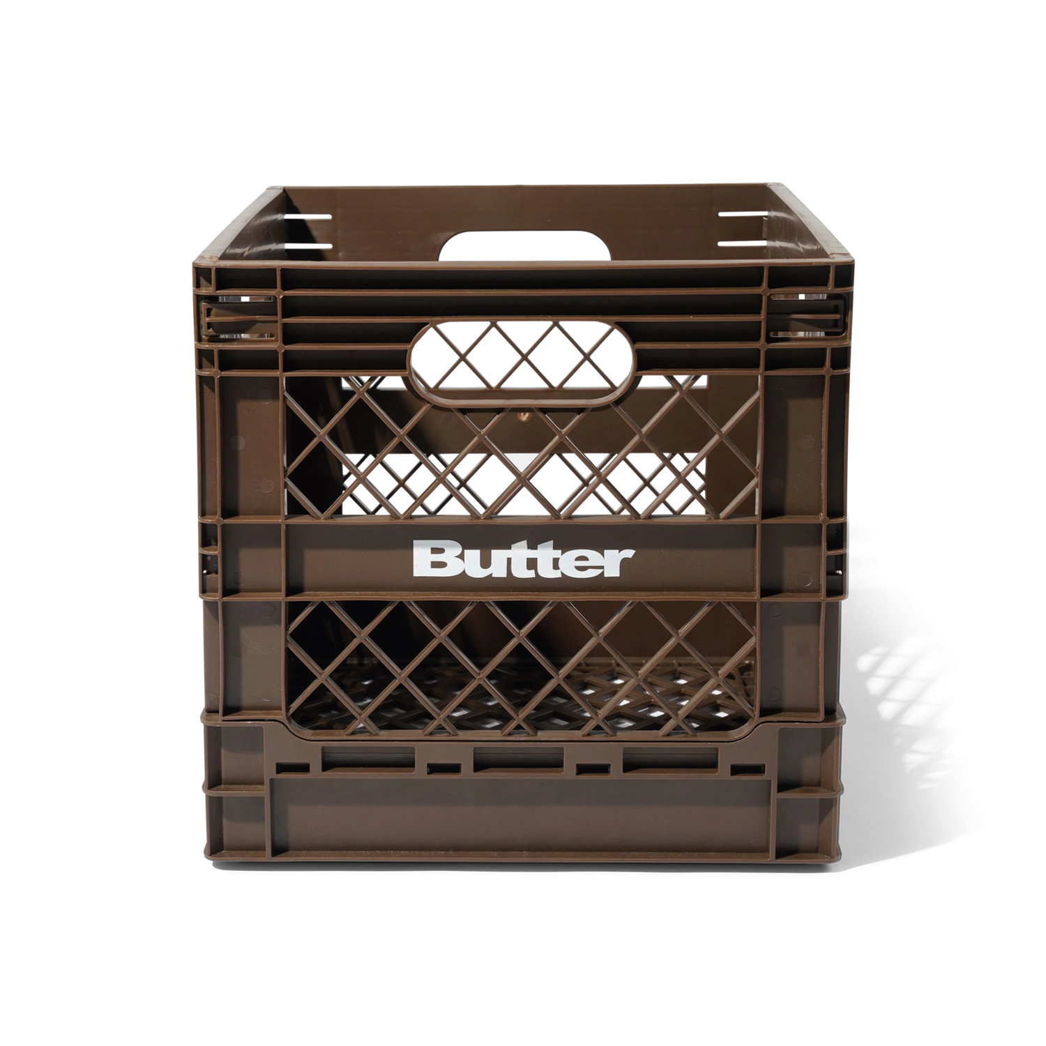 Collapsable Record Crate, Brown