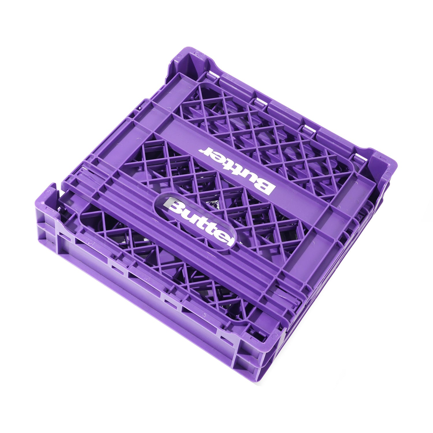 Collapsable Record Crate, Purple