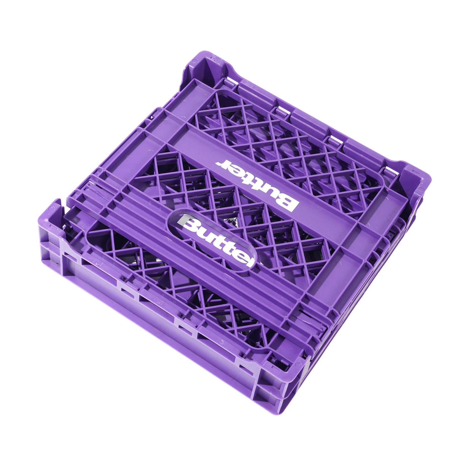 Collapsable Record Crate, Purple