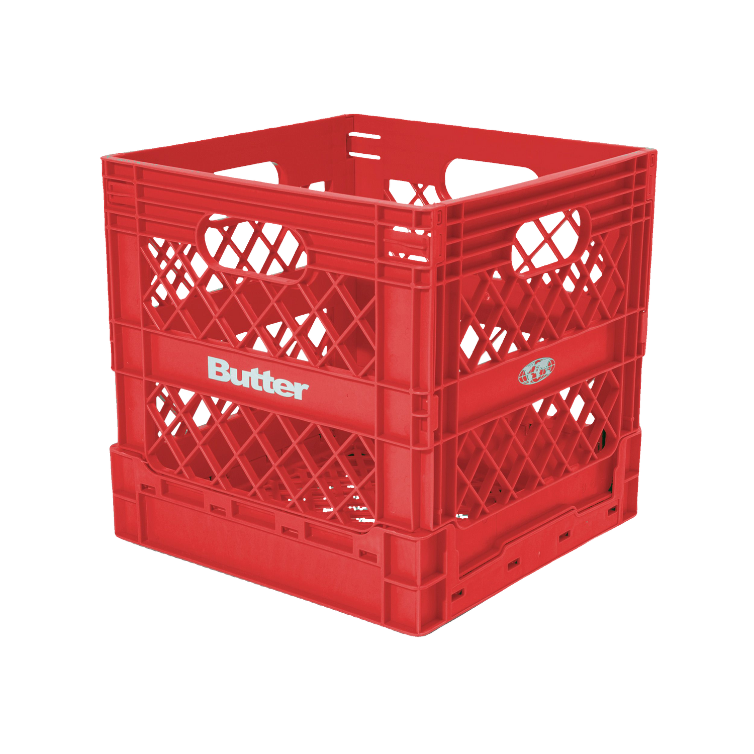 Collapsable Record Crate, Red