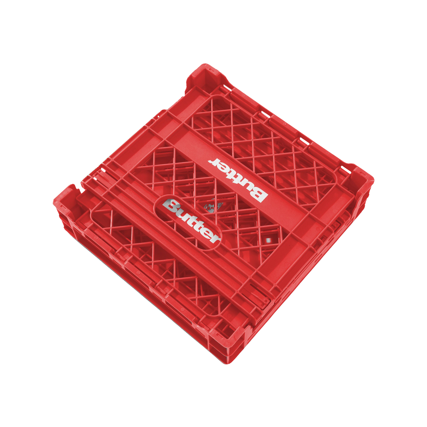 Collapsable Record Crate, Red
