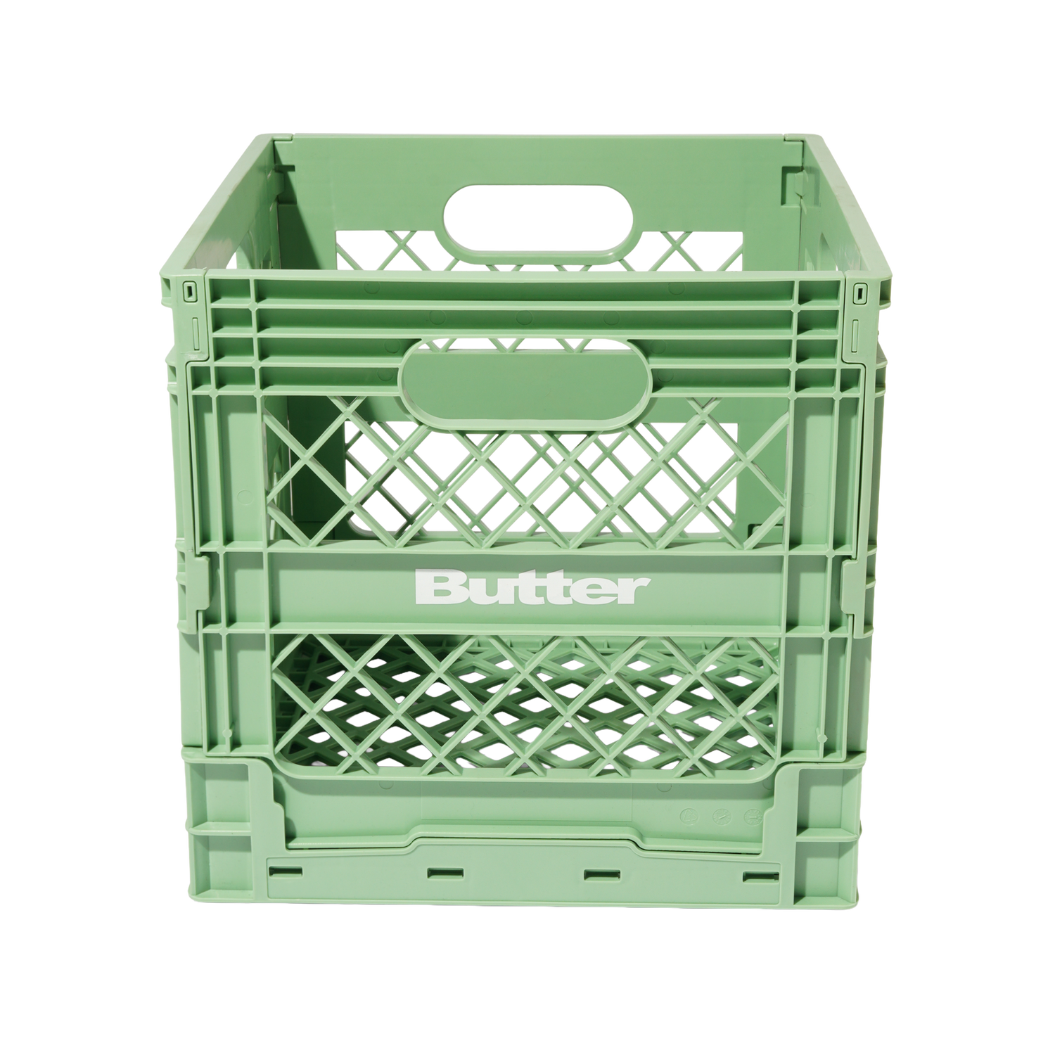 Collapsable Record Crate, Sage