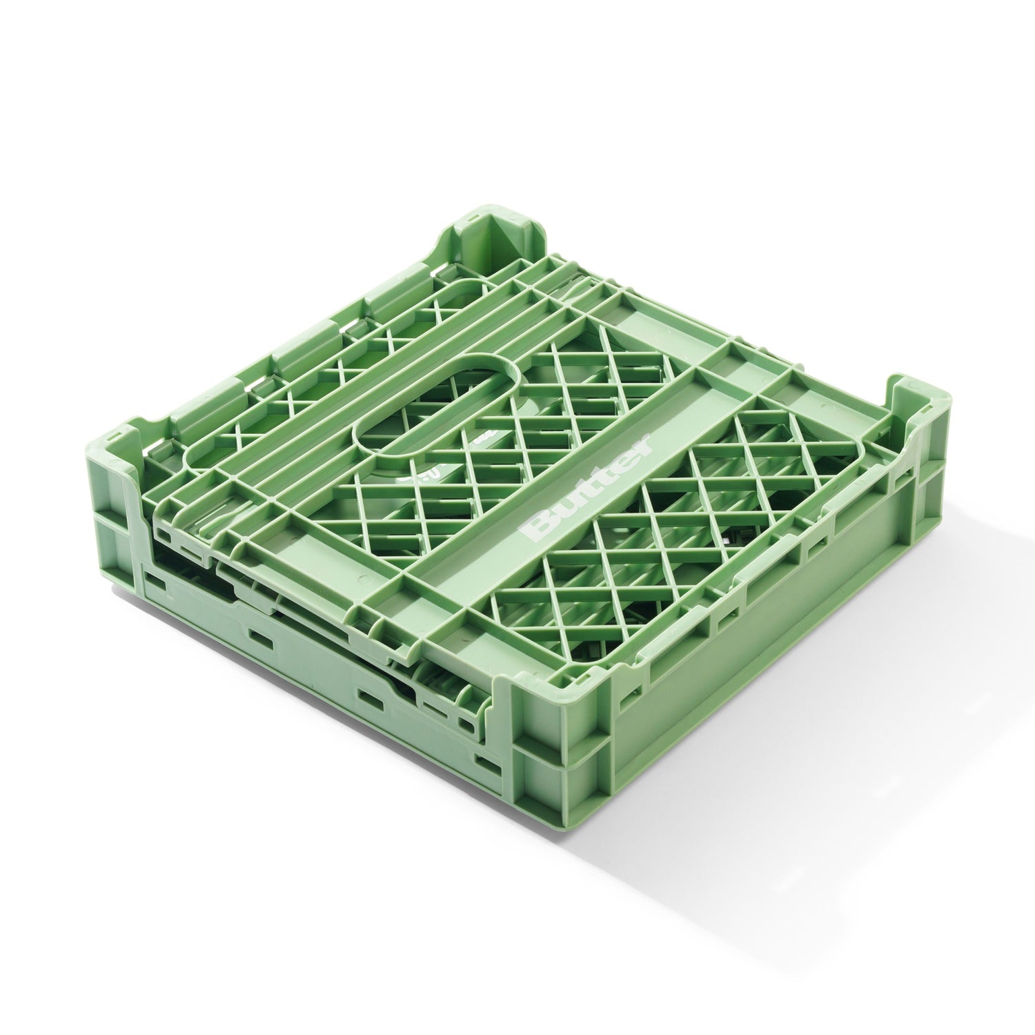 Collapsable Record Crate, Sage